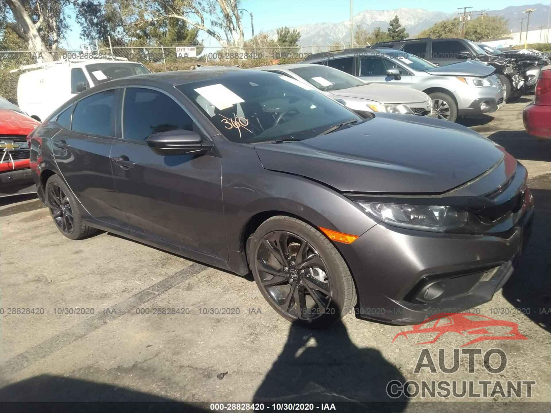 HONDA CIVIC SEDAN 2019 - 2HGFC2F85KH581229