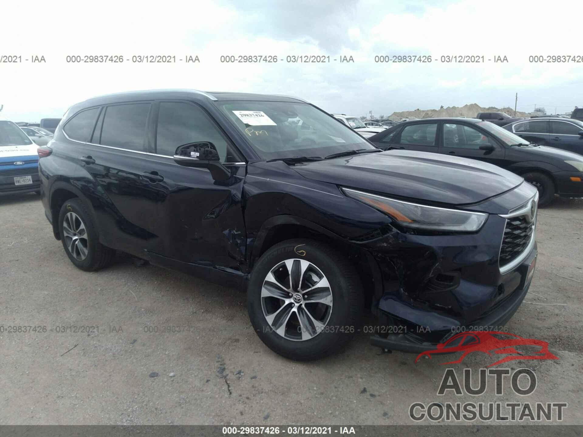 TOYOTA HIGHLANDER 2021 - 5TDGZRAH9MS042148