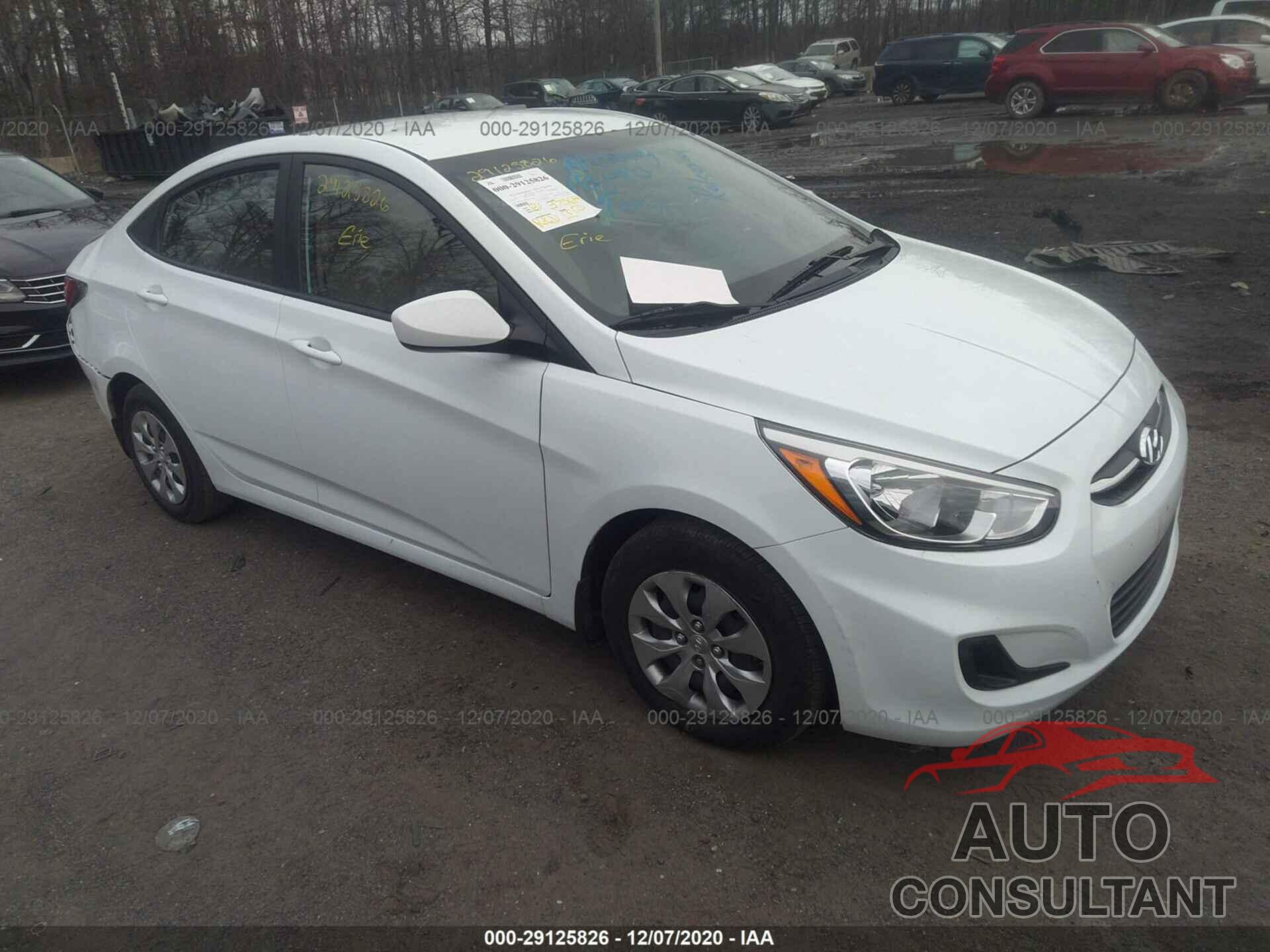 HYUNDAI ACCENT 2016 - KMHCT4AE7GU142334