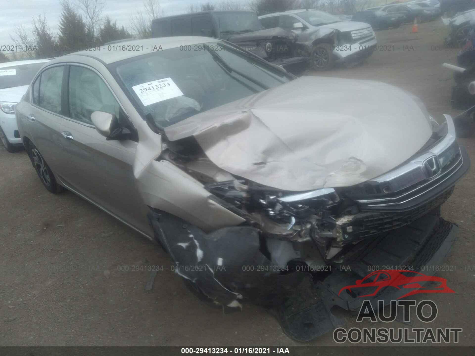 HONDA ACCORD SEDAN 2016 - 1HGCR2F31GA092886