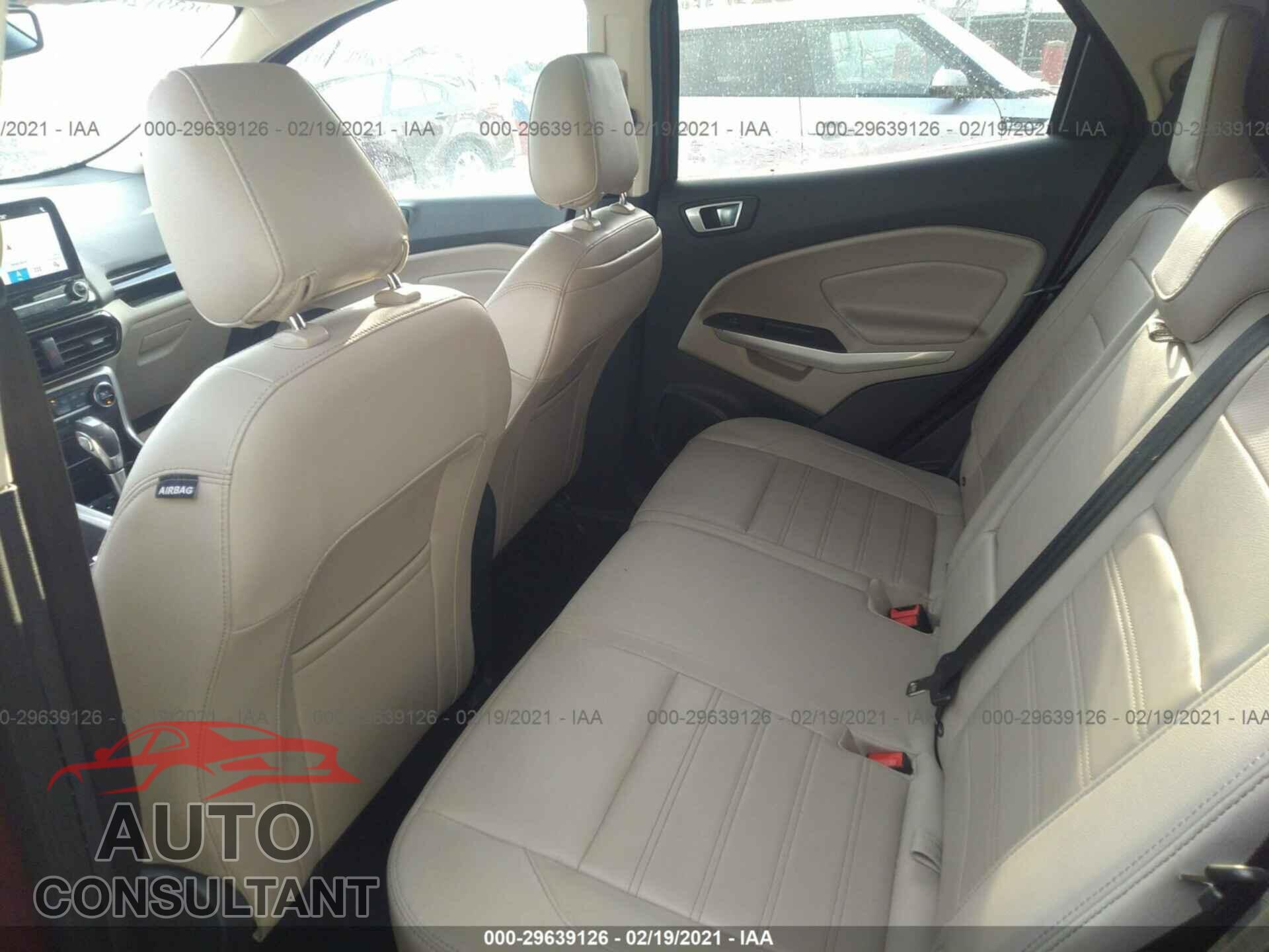 FORD ECOSPORT 2019 - MAJ6S3KL2KC309957