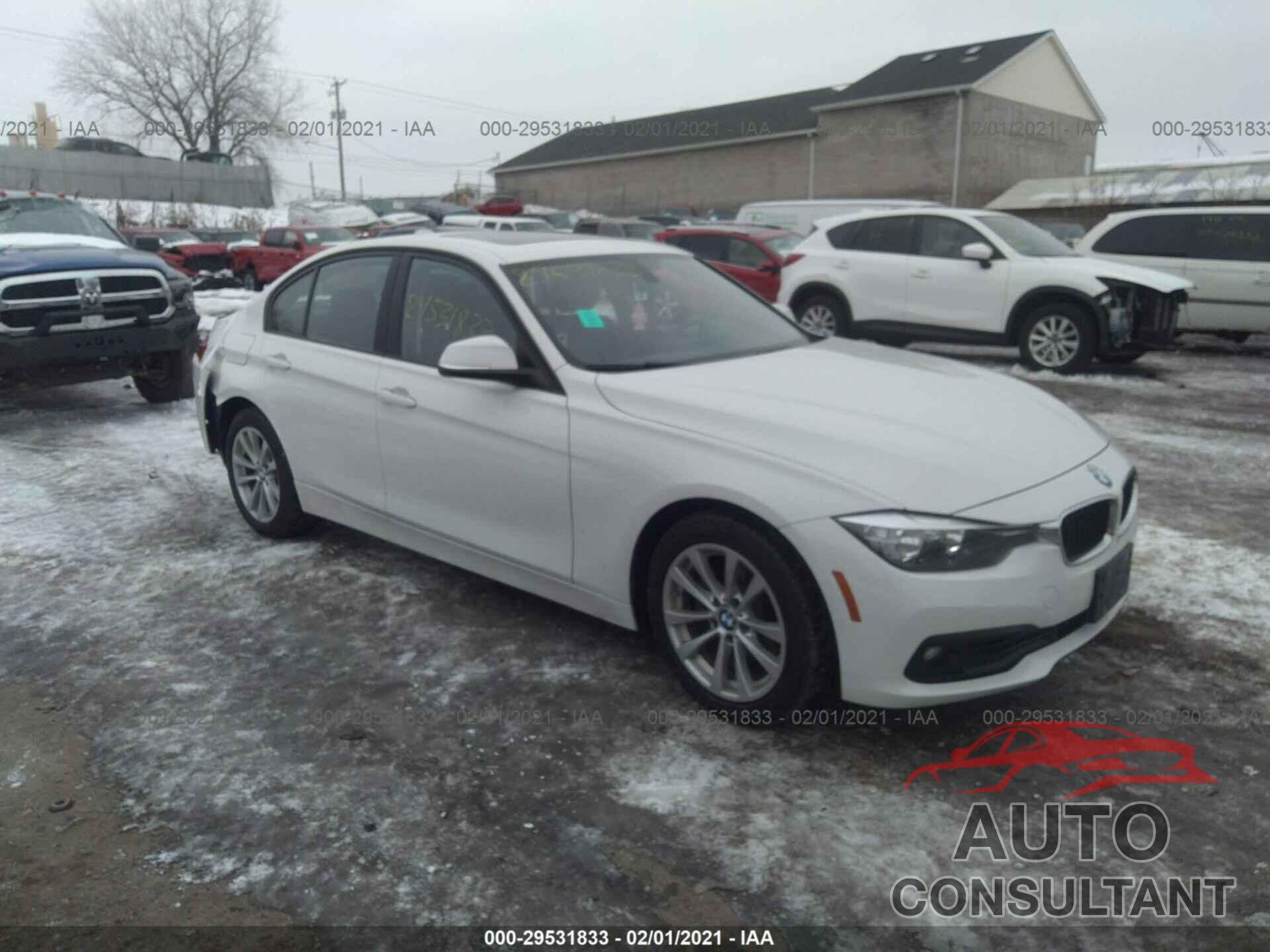 BMW 3 SERIES 2016 - WBA8A3C5XGK690201