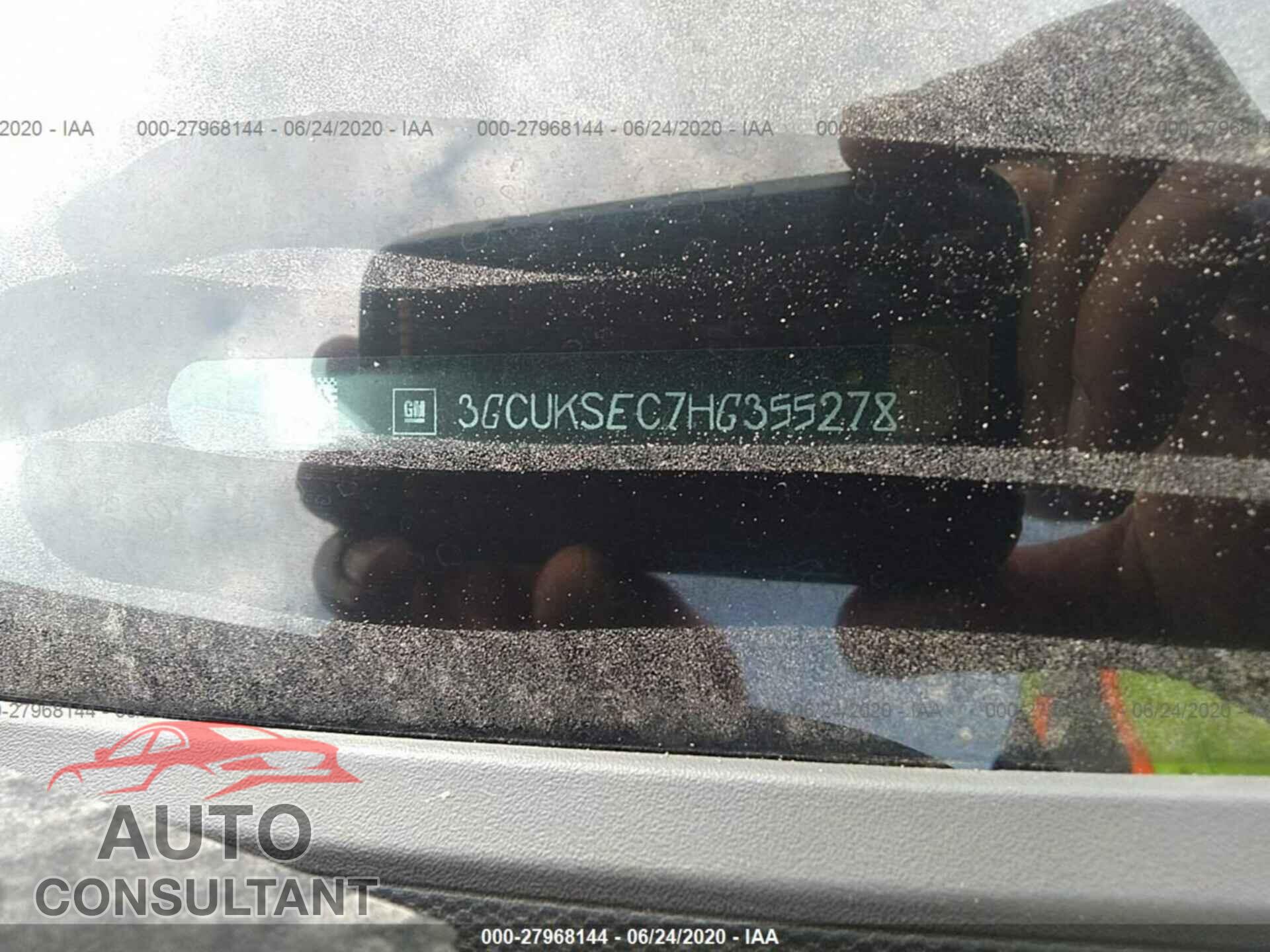 CHEVROLET SILVERADO 1500 2017 - 3GCUKSEC7HG355278