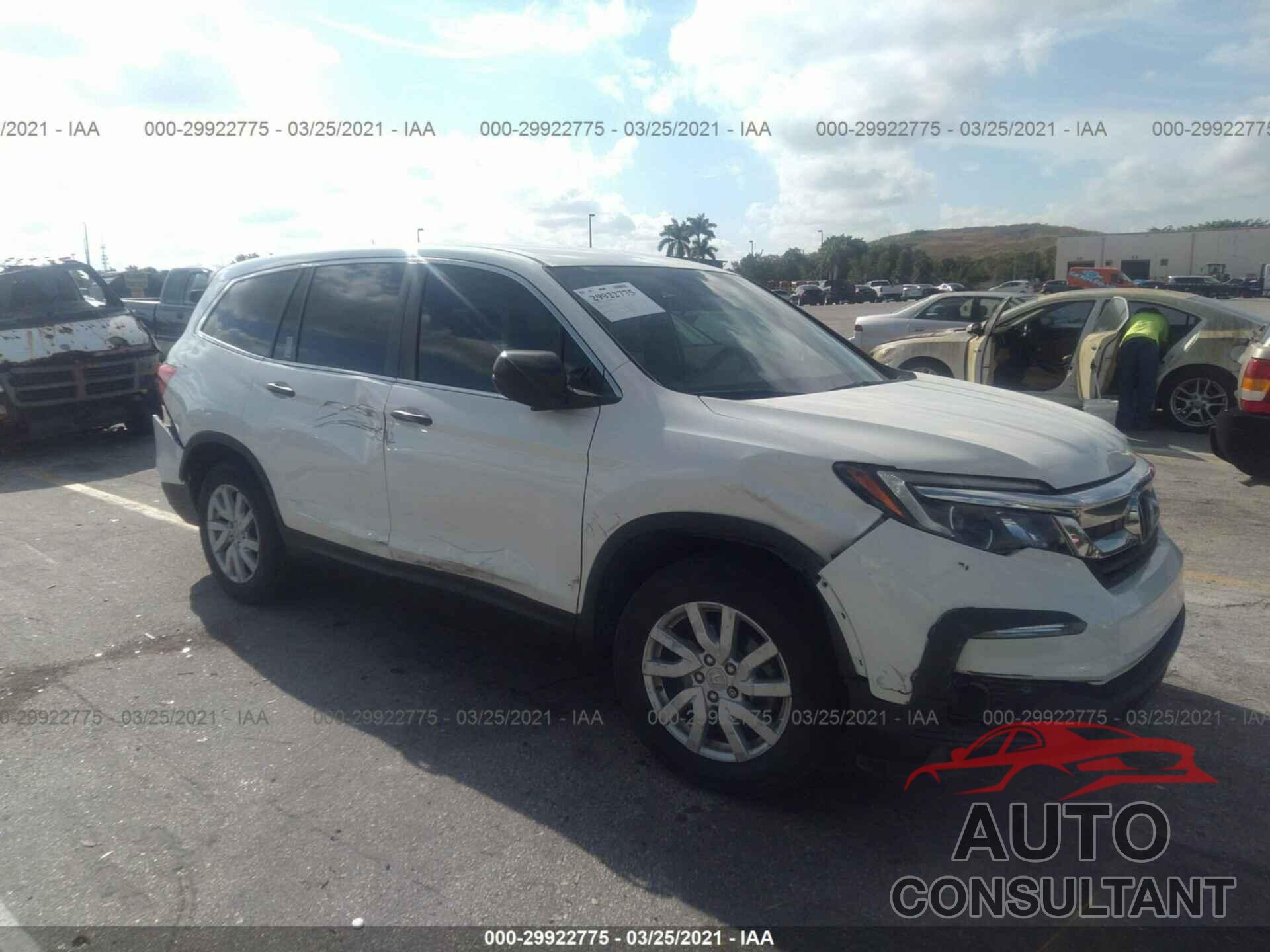 HONDA PILOT 2019 - 5FNYF5H19KB001888