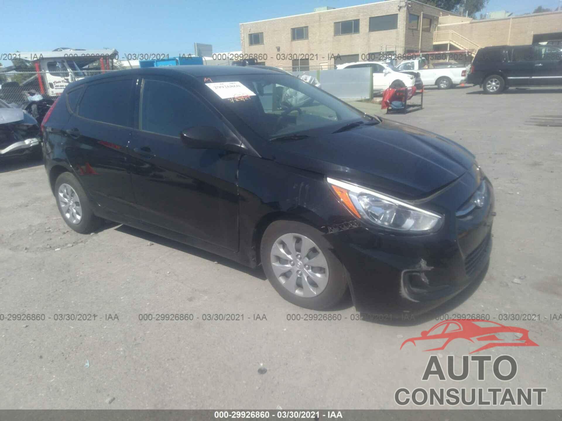 HYUNDAI ACCENT 2017 - KMHCT5AE1HU344982