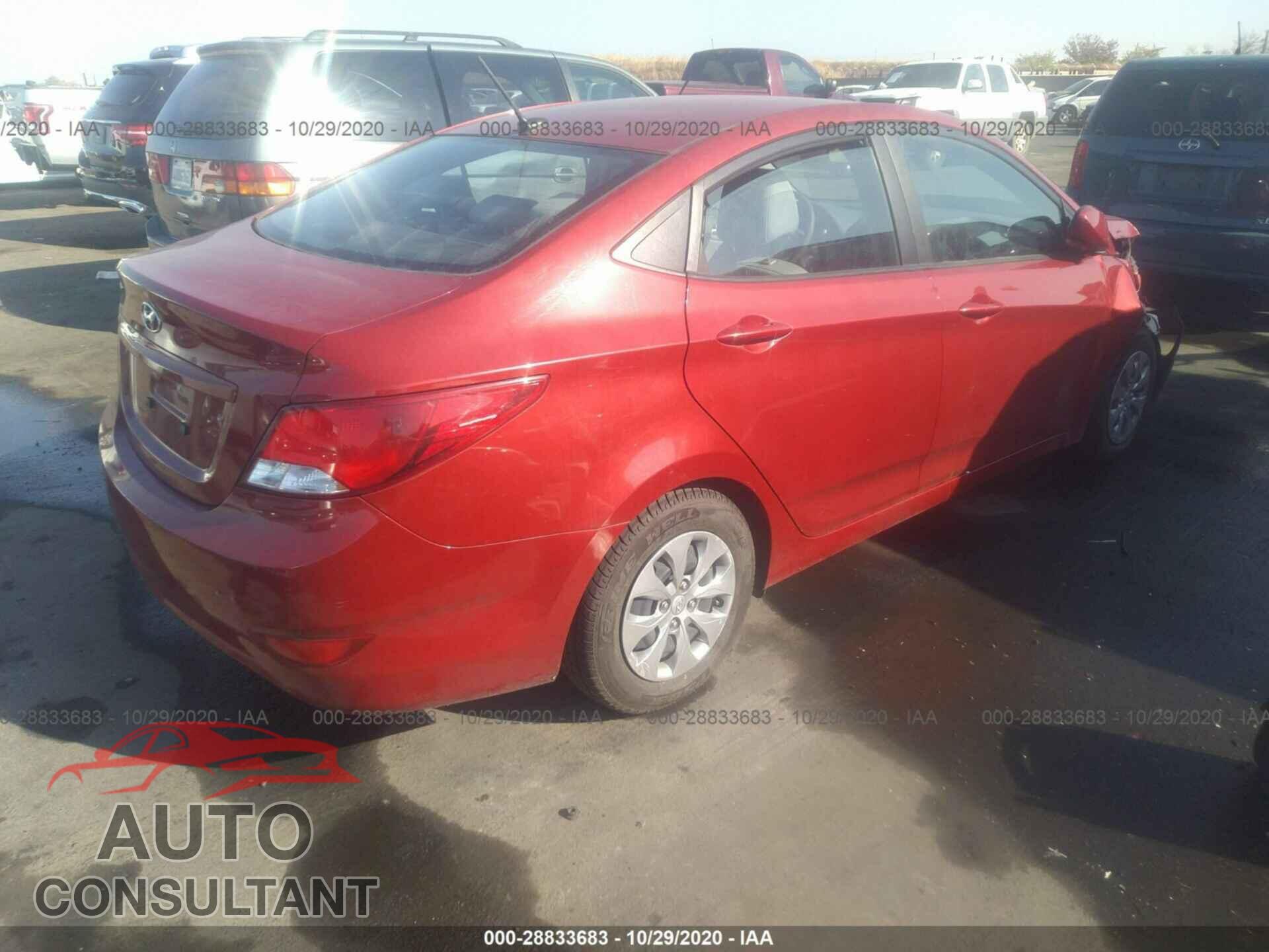 HYUNDAI ACCENT 2017 - KMHCT4AEXHU378607