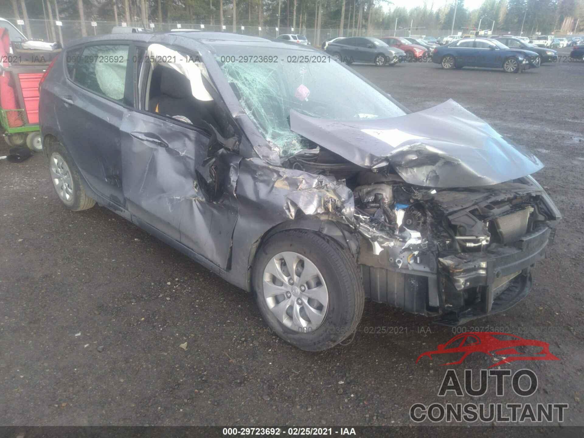 HYUNDAI ACCENT 2017 - KMHCT5AE4HU342854