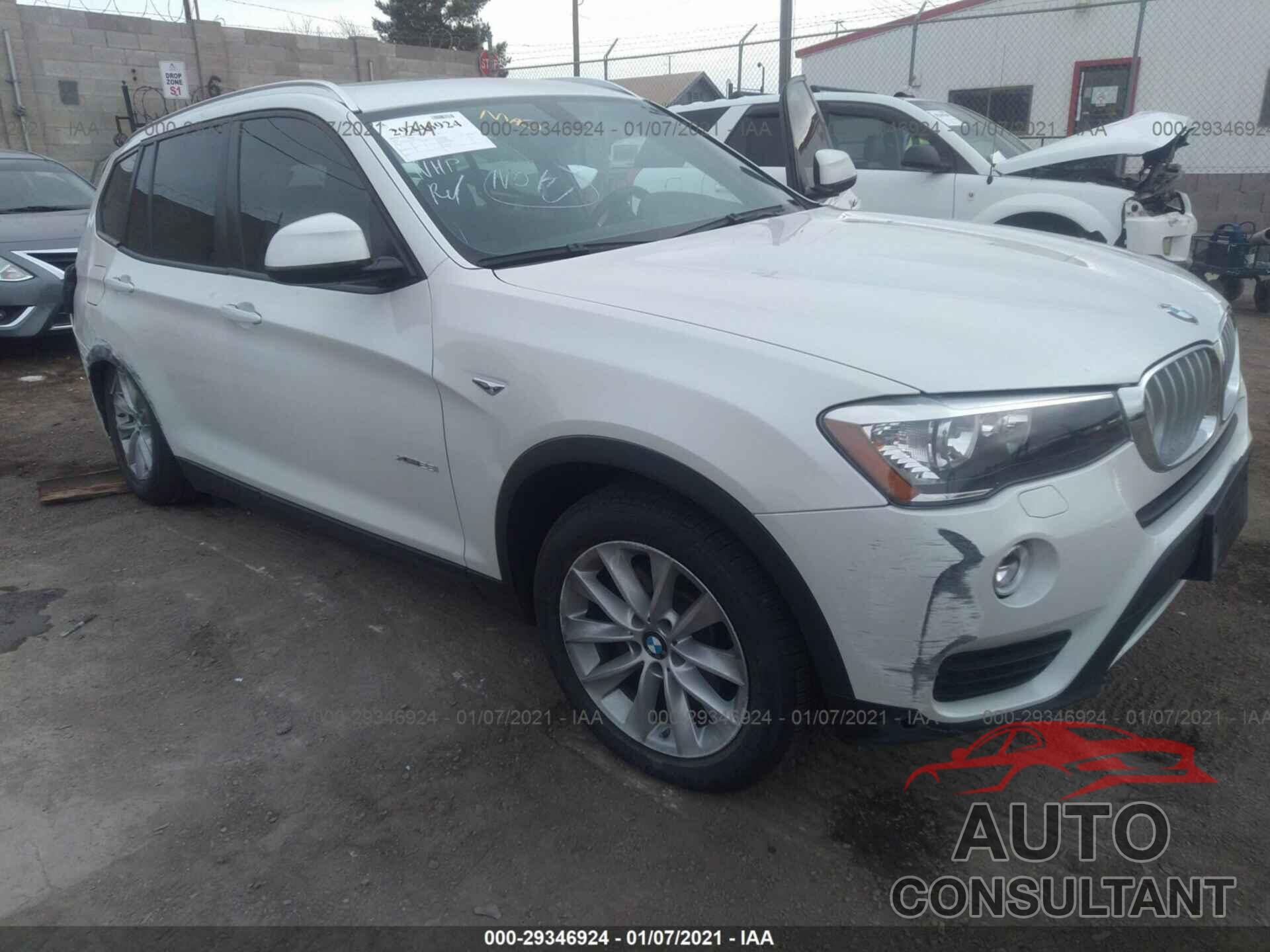 BMW X3 2017 - 5UXWX9C5XH0T09955