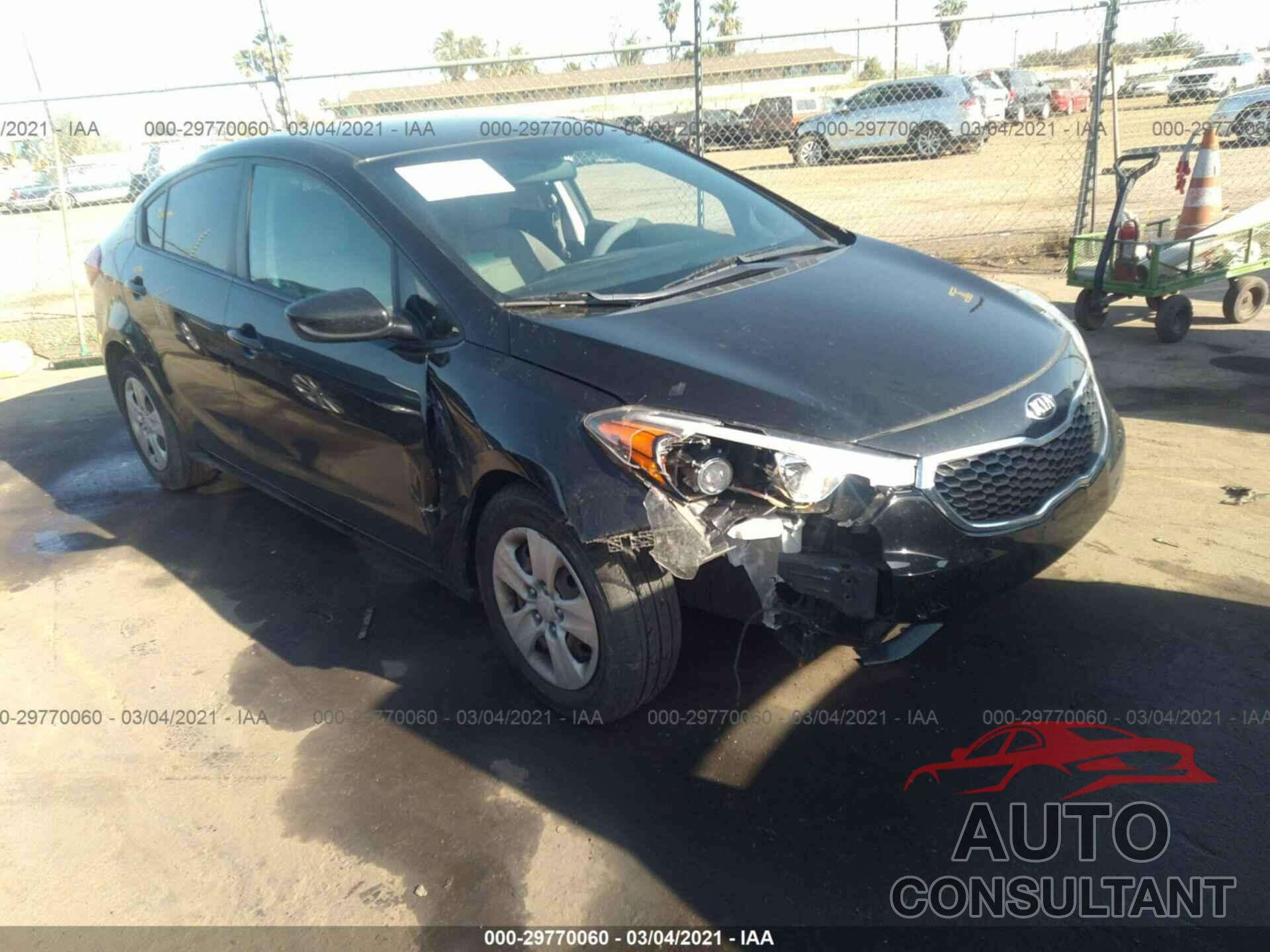 KIA FORTE 2016 - KNAFK4A68G5525767