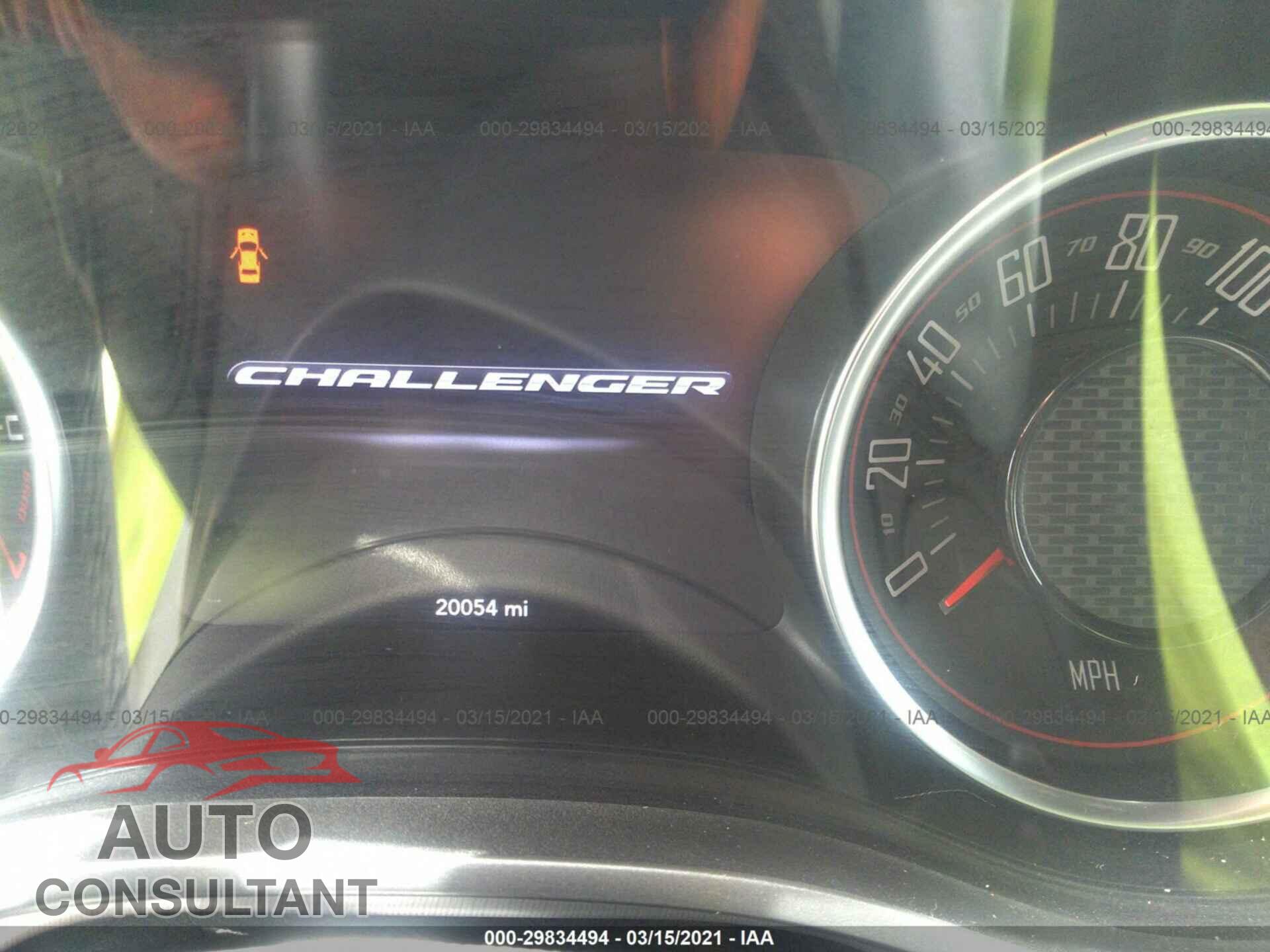 DODGE CHALLENGER 2020 - 2C3CDZAG6LH135117