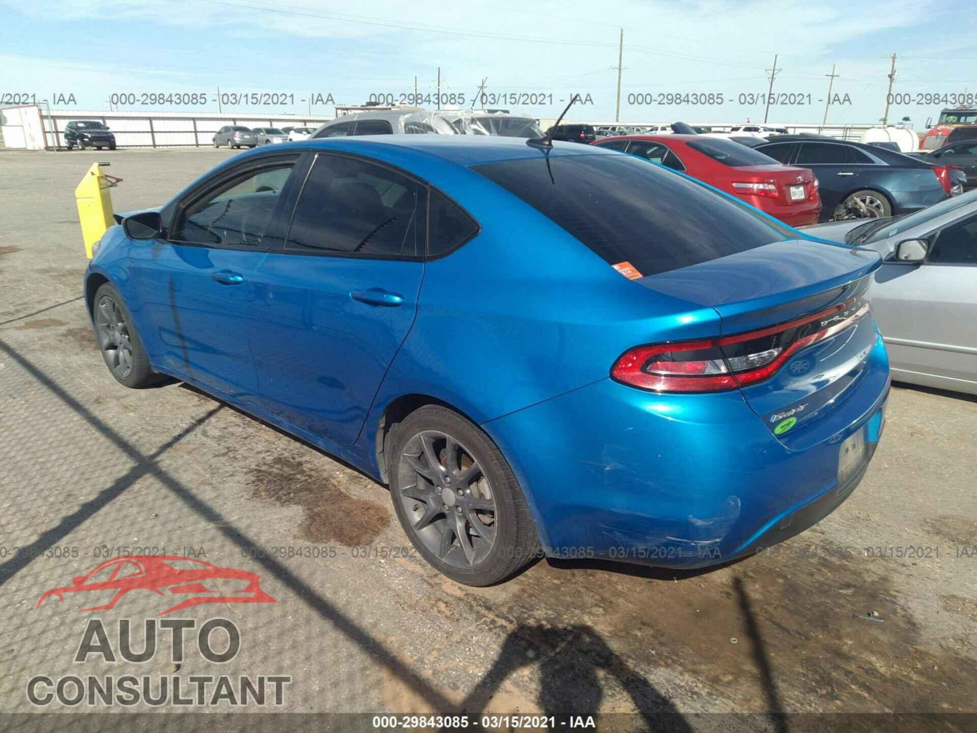 DODGE DART 2016 - 1C3CDFAA5GD685213