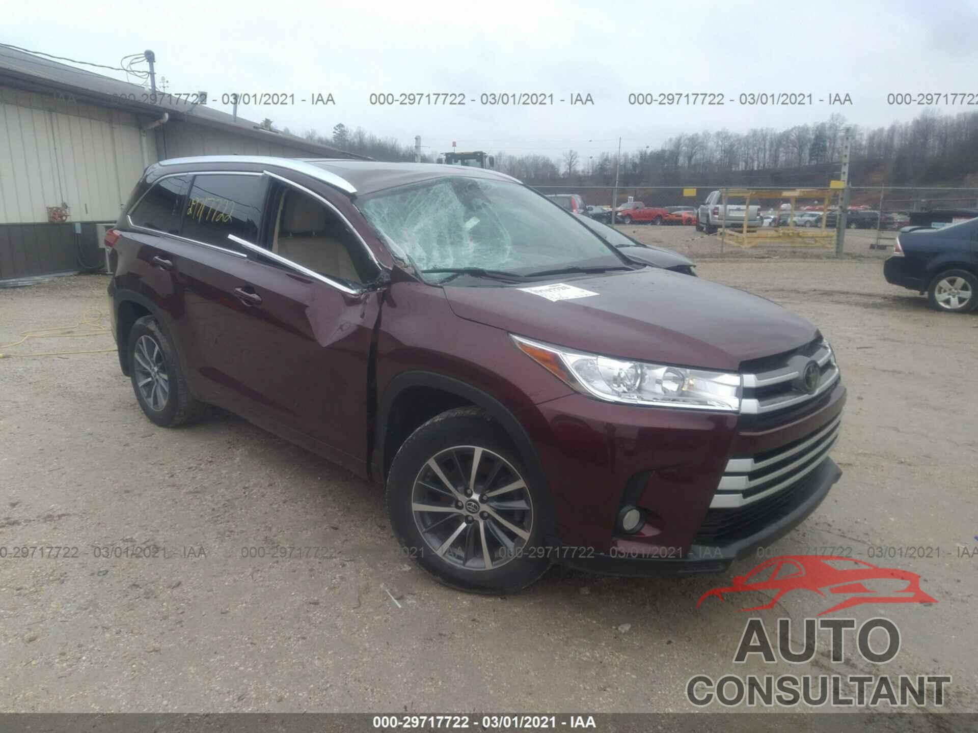 TOYOTA HIGHLANDER 2018 - 5TDJZRFH8JS910294