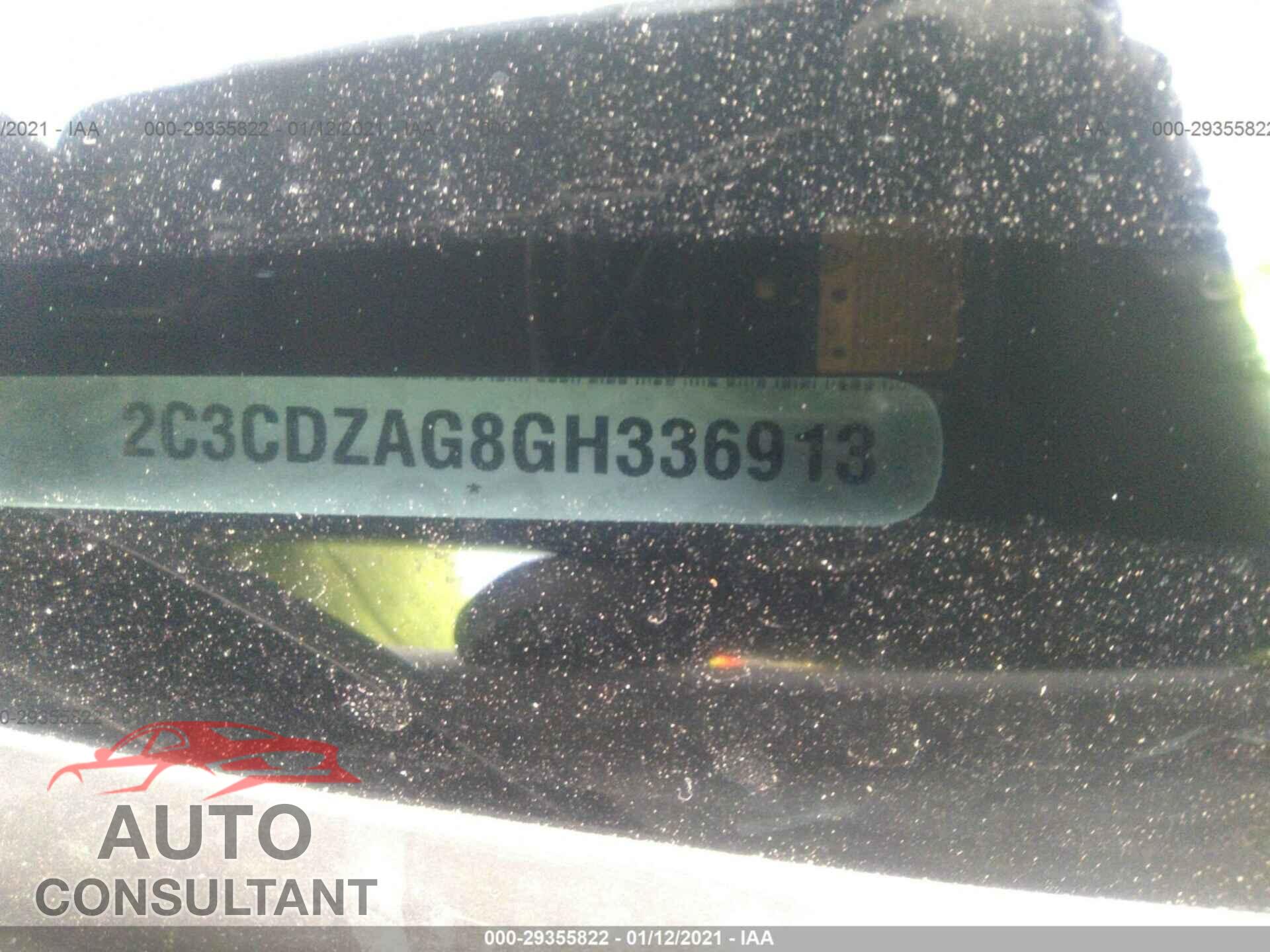 DODGE CHALLENGER 2016 - 2C3CDZAG8GH336913
