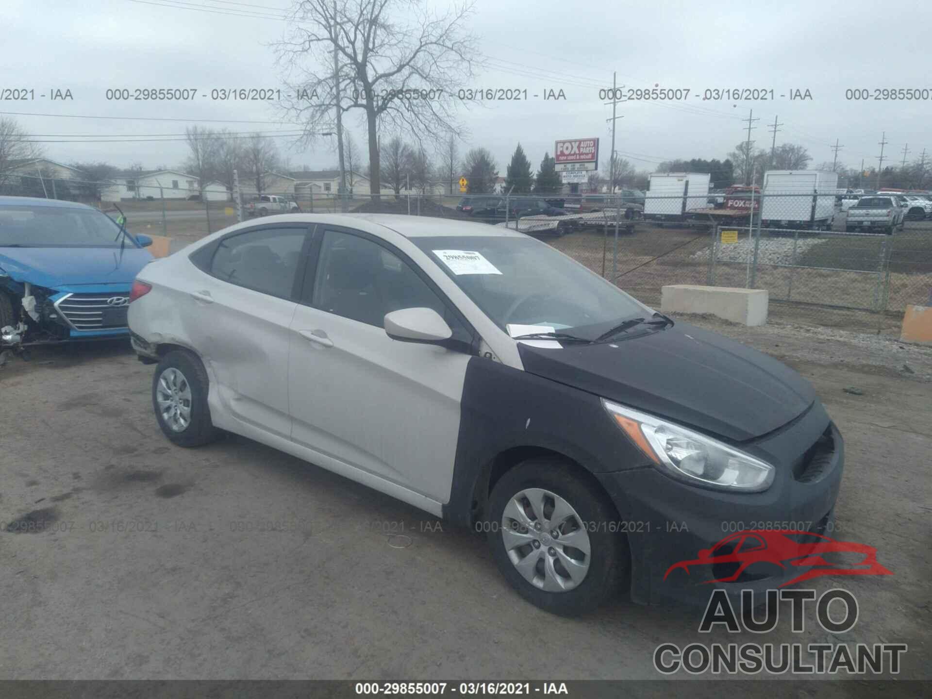 HYUNDAI ACCENT 2016 - KMHCT4AEXGU036248