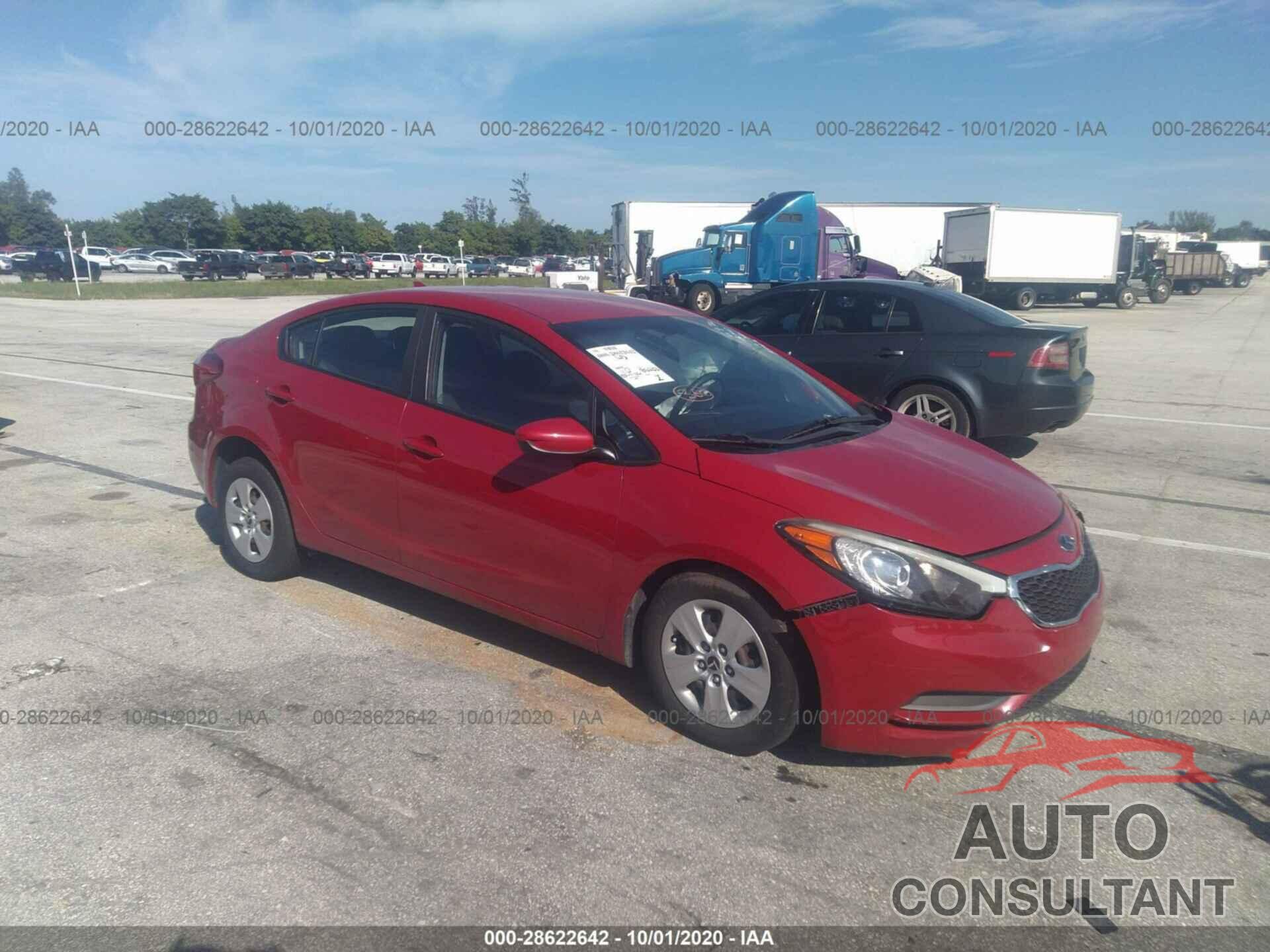 KIA FORTE 2016 - KNAFK4A63G5584662