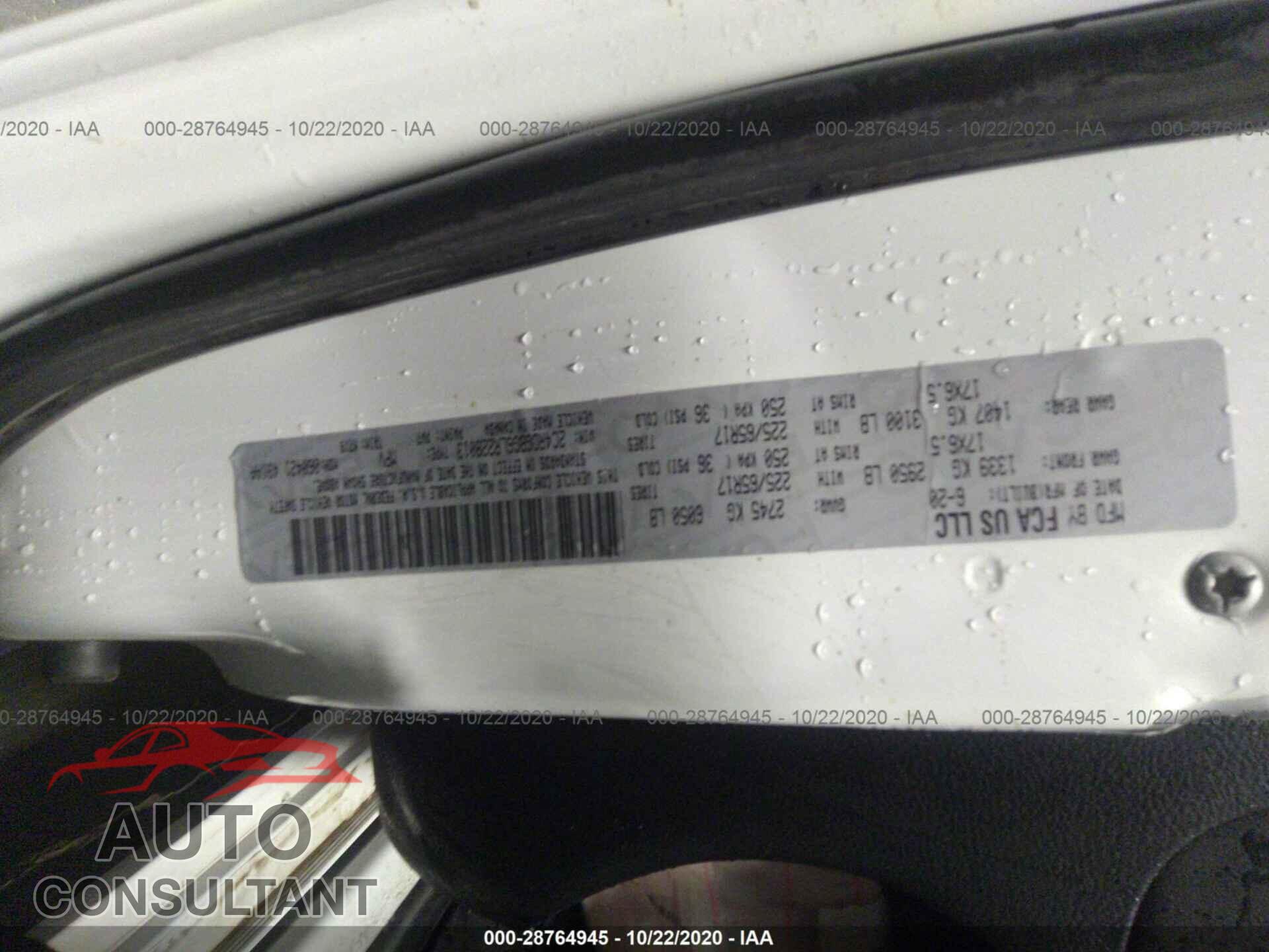 DODGE GRAND CARAVAN 2020 - 2C4RDGBG6LR228013