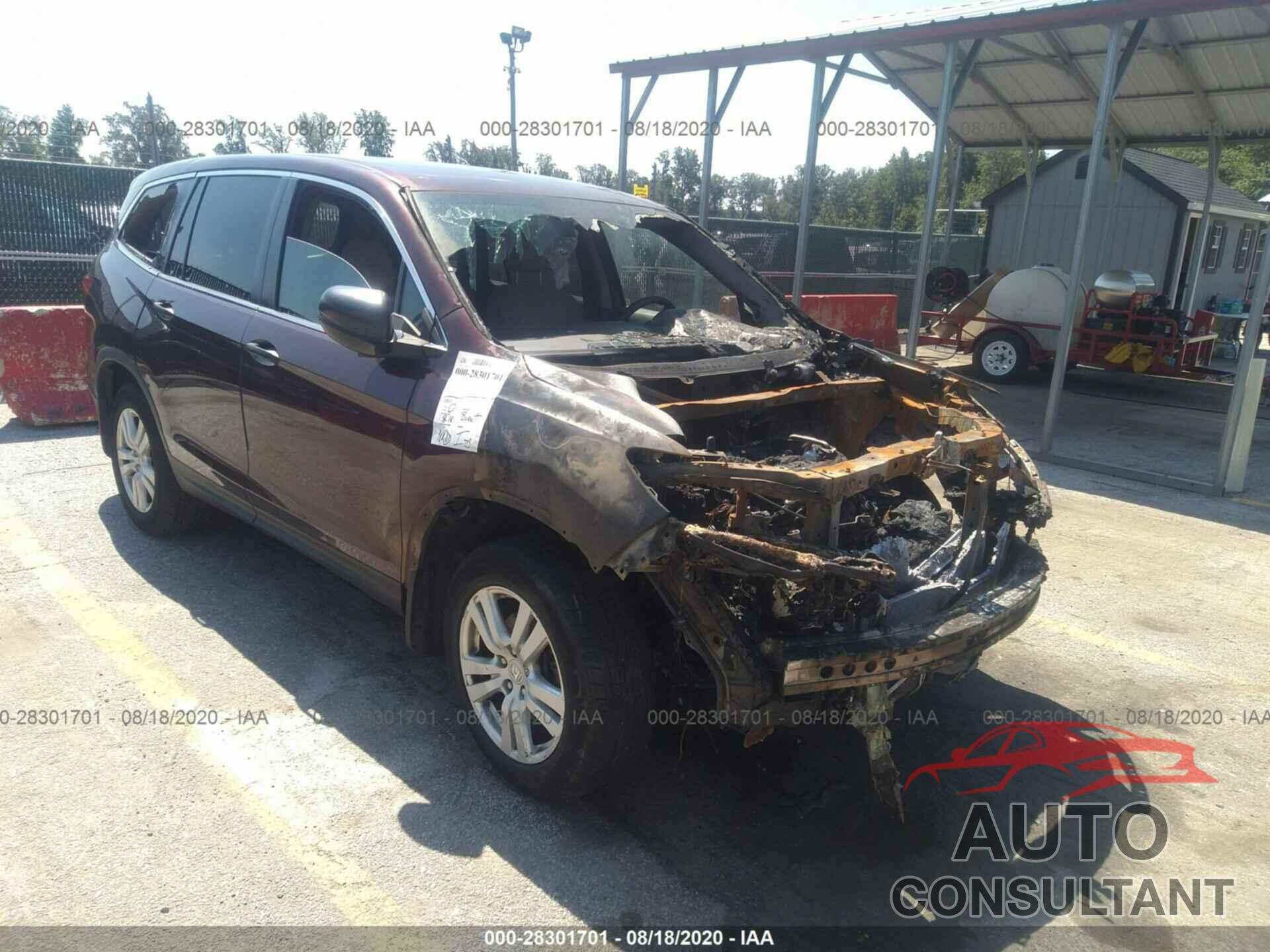 HONDA PILOT 2016 - 5FNYF5H18GB047168