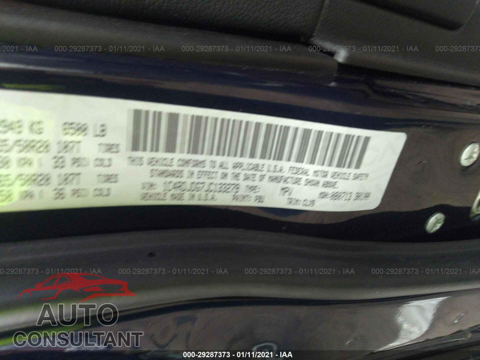 DODGE DURANGO 2018 - 1C4RDJDG7JC133279