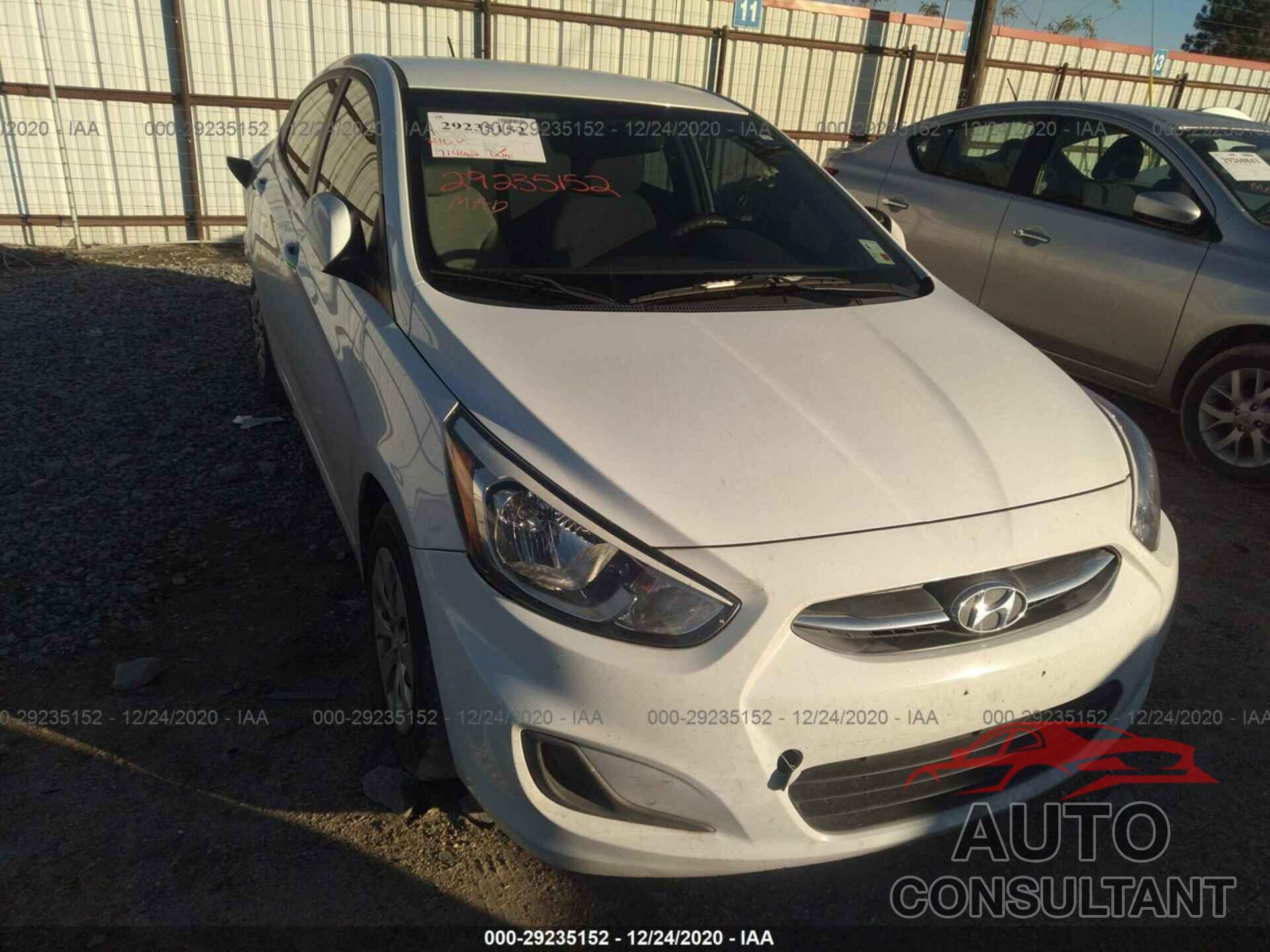 HYUNDAI ACCENT 2017 - KMHCT4AE4HU166687