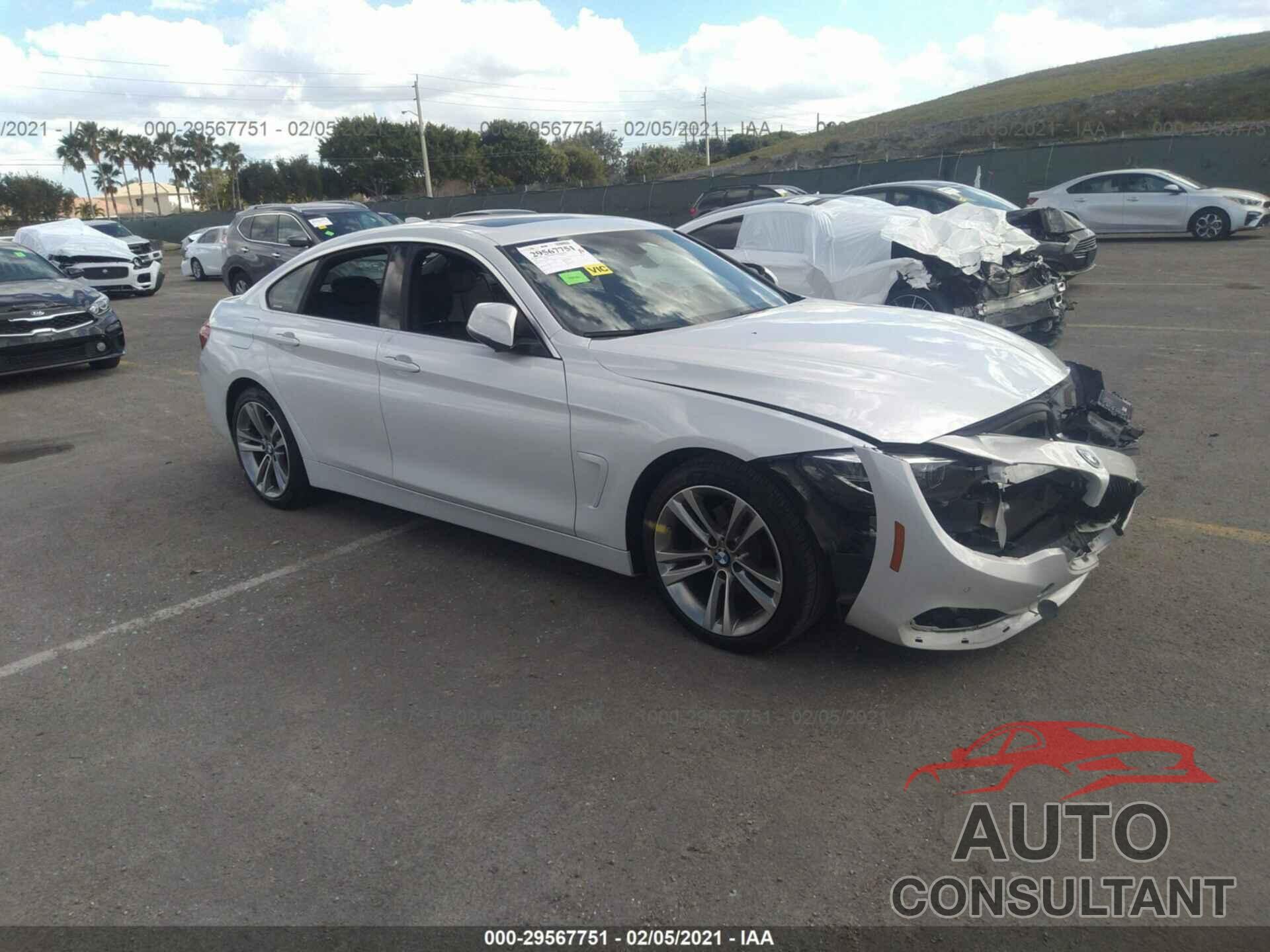 BMW 4 SERIES 2019 - WBA4J1C55KBM13290