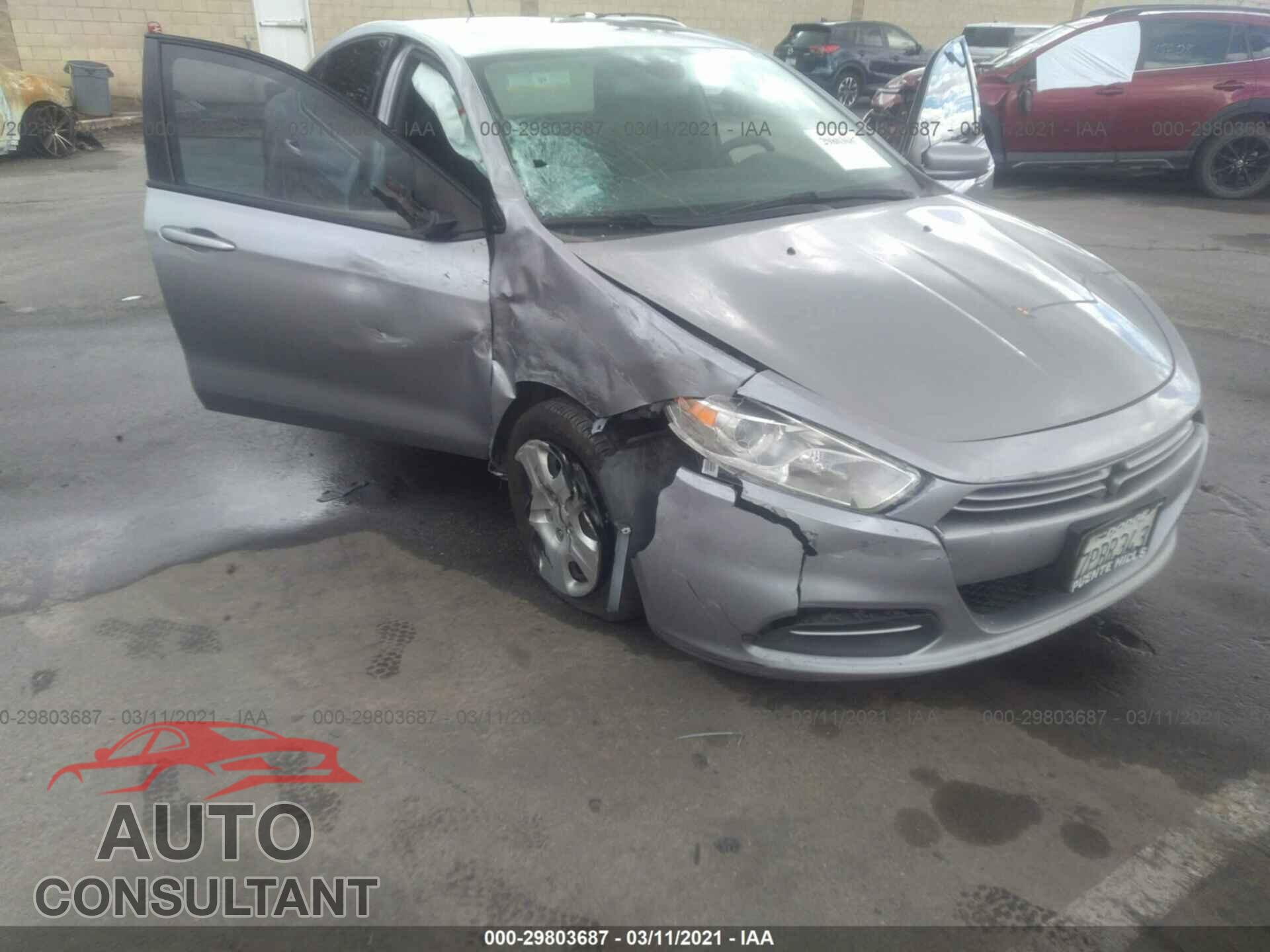DODGE DART 2016 - 1C3CDFAA2GD592522