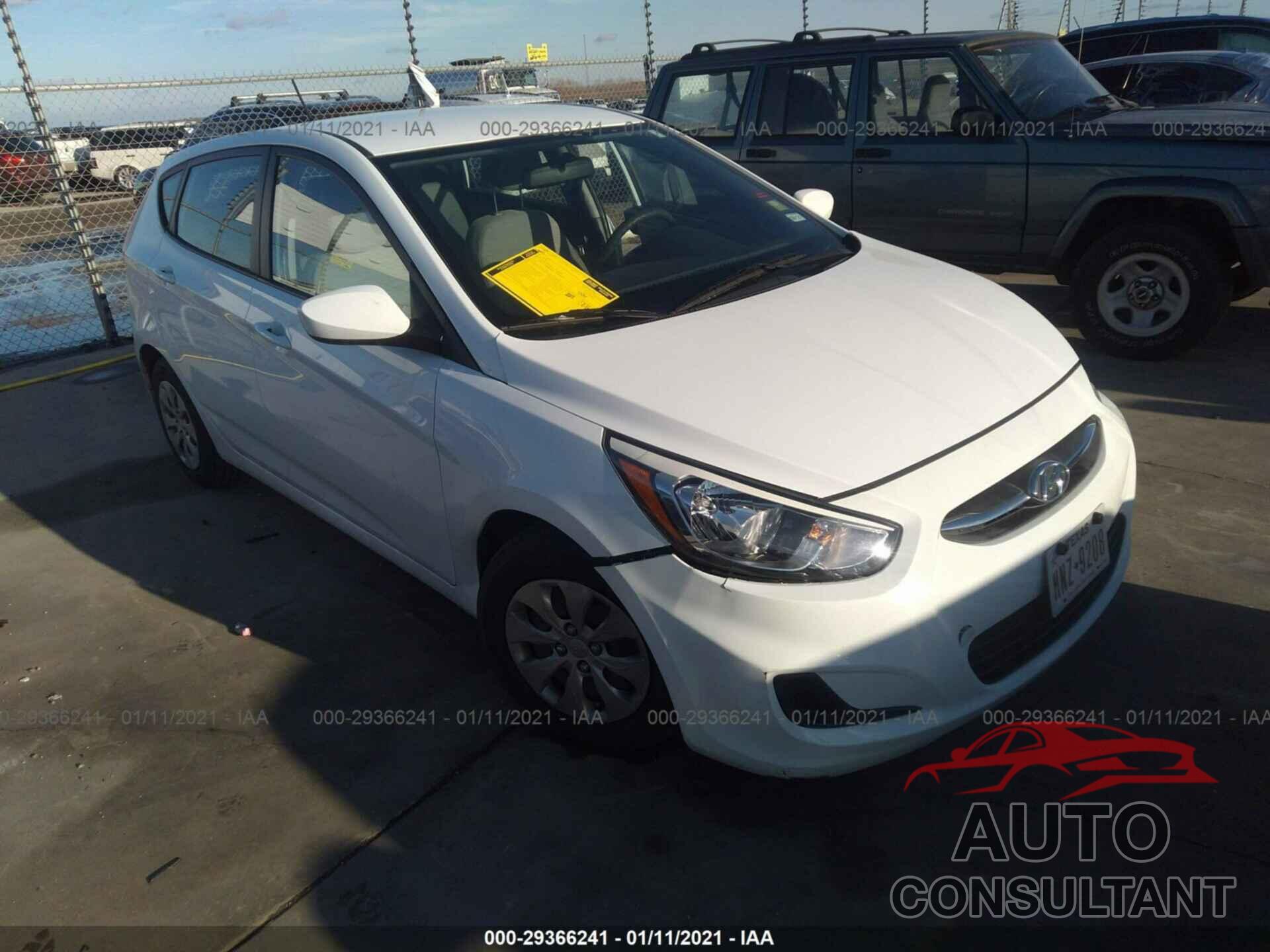 HYUNDAI ACCENT 2017 - KMHCT5AE7HU325580