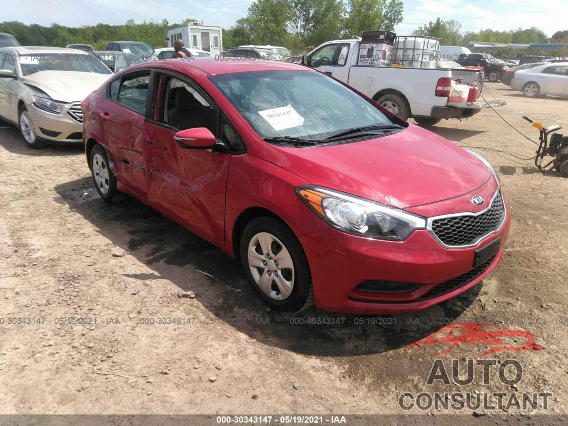 KIA FORTE 2016 - KNAFX4A61G5537499