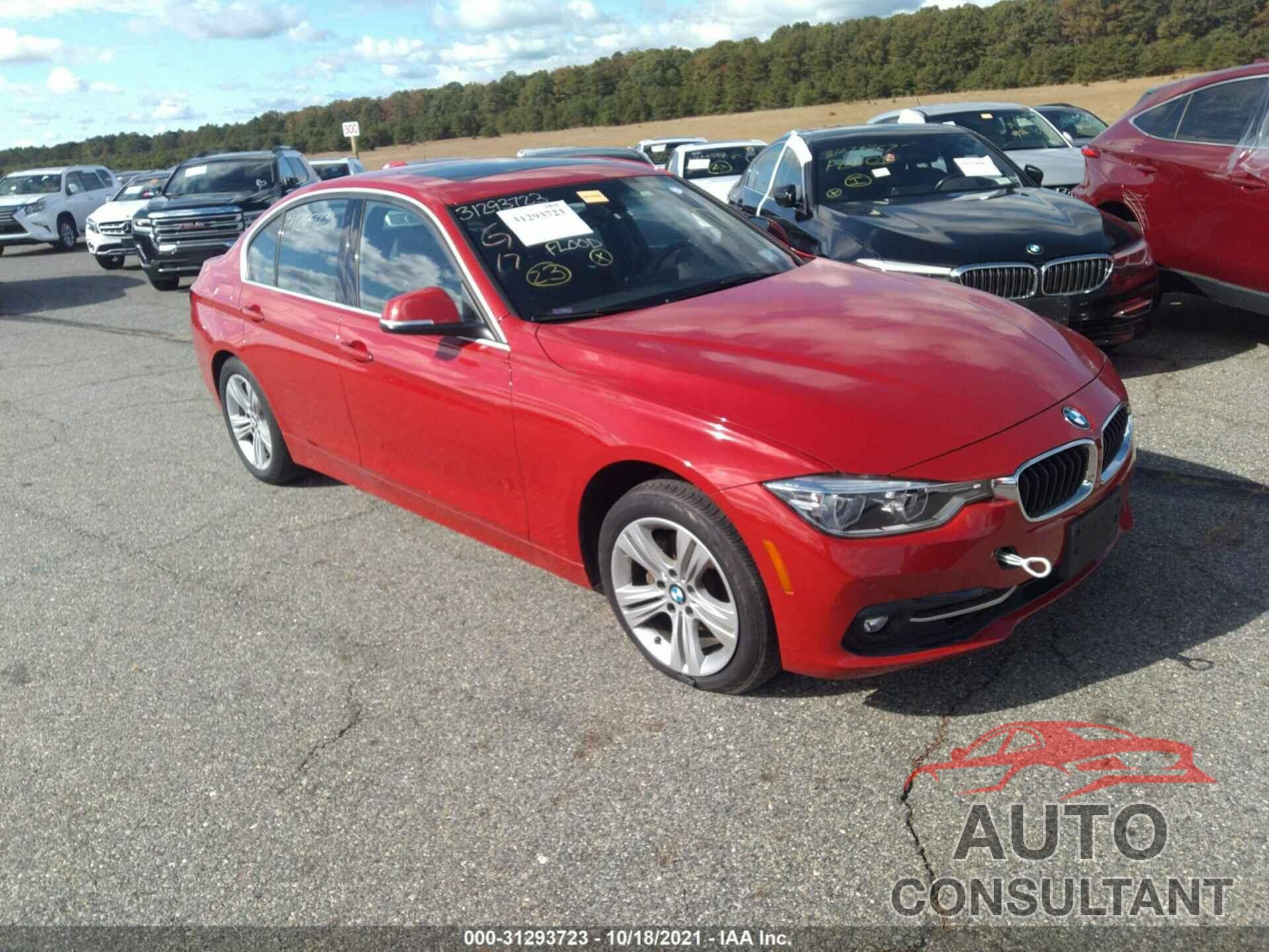 BMW 3 SERIES 2017 - WBA8D9G3XHNU66476