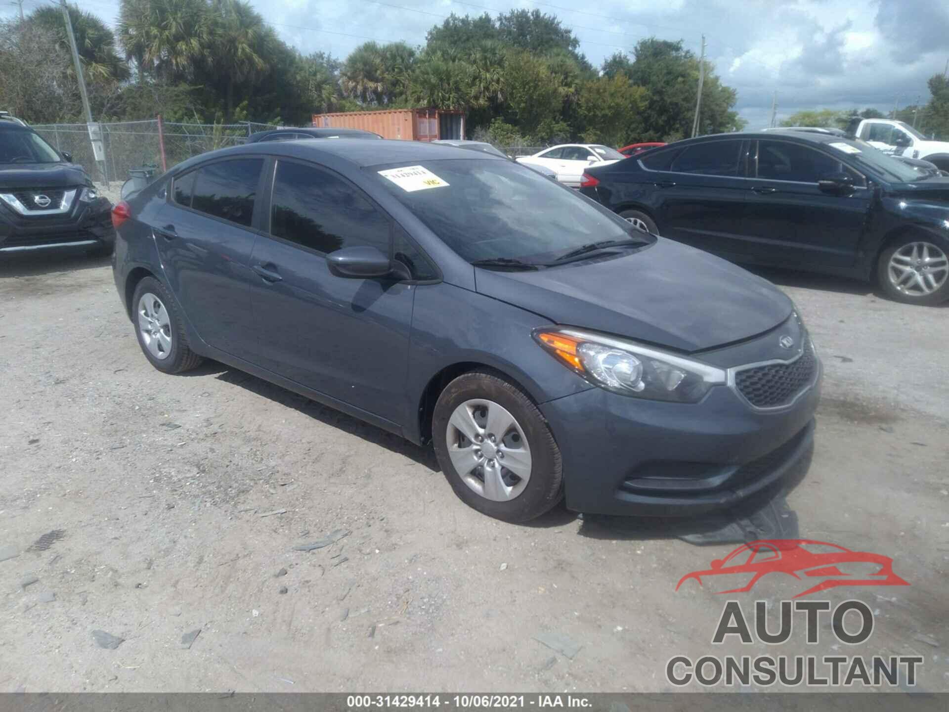 KIA FORTE 2016 - KNAFK4A67G5572644