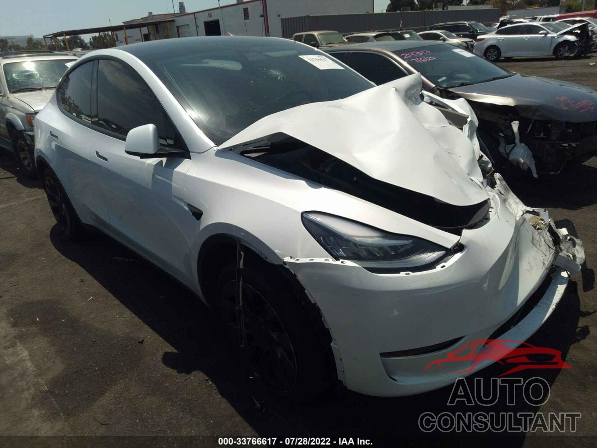 TESLA MODEL Y 2022 - 7SAYGAEE9NF349601
