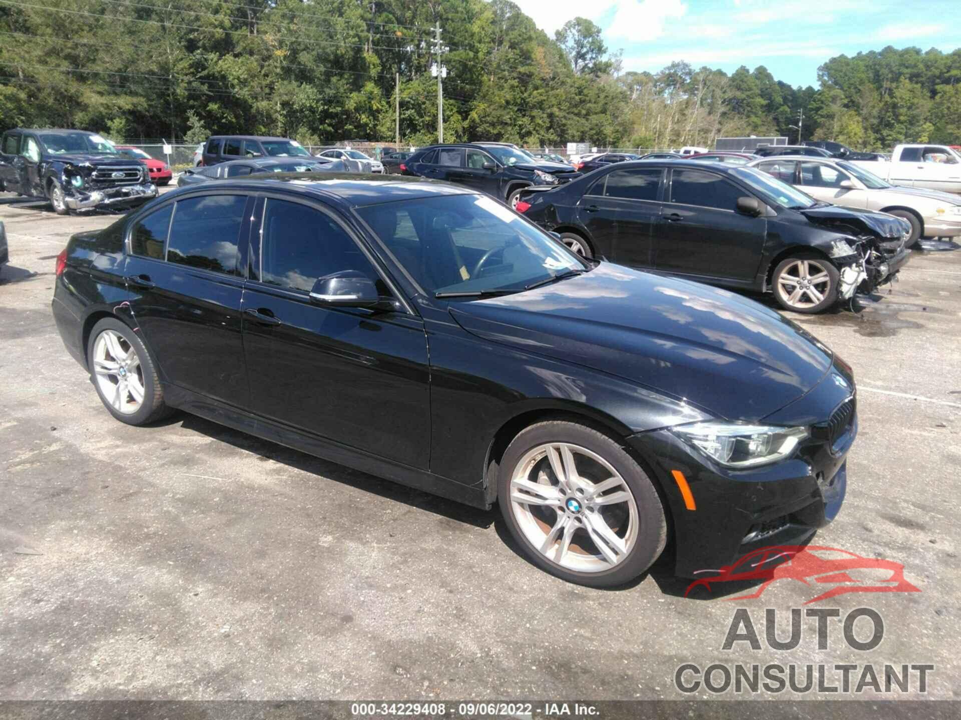 BMW 3 SERIES 2017 - WBA8B9G35HNU52278