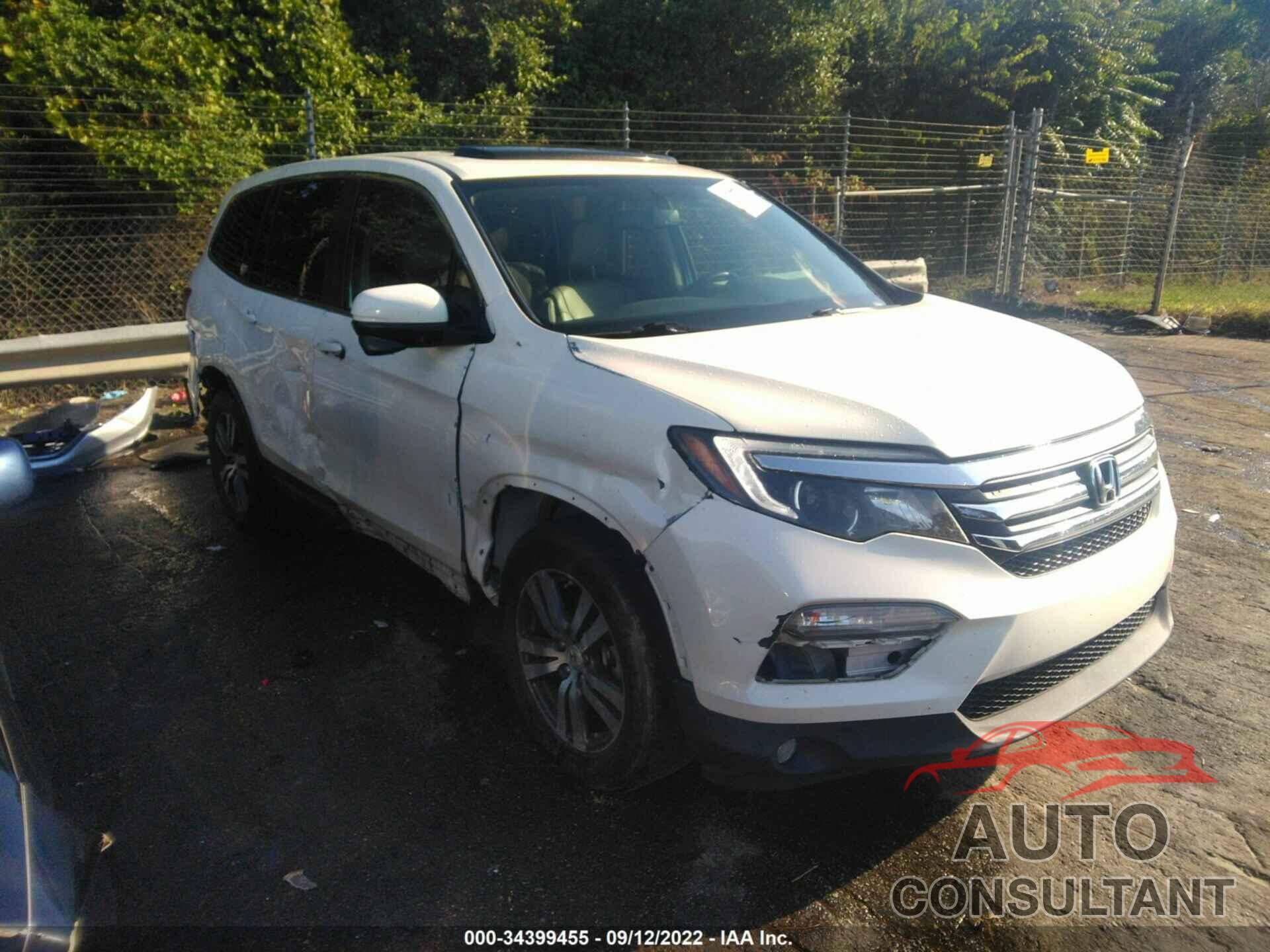 HONDA PILOT 2017 - 5FNYF5H52HB002974