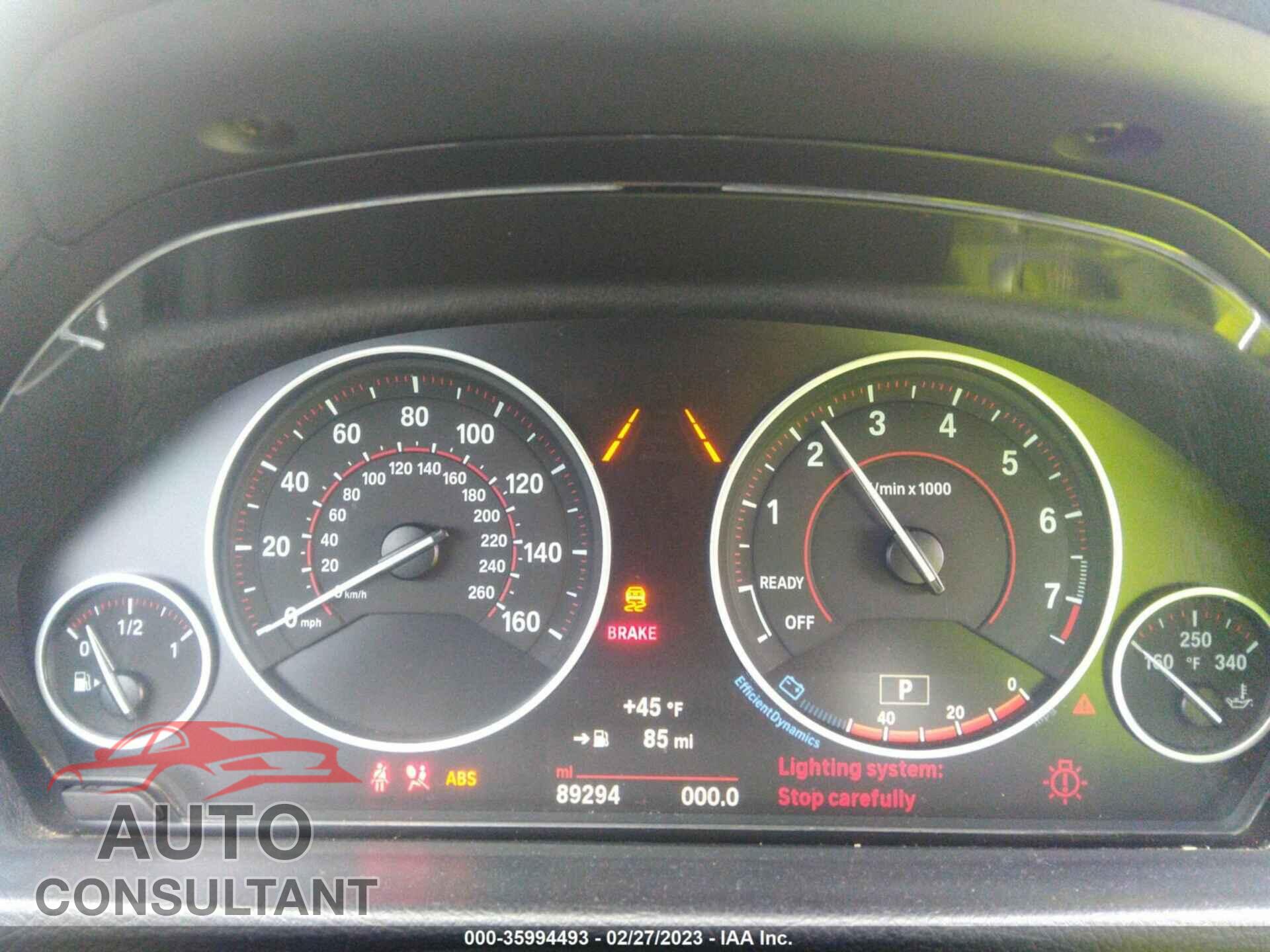 BMW 3 SERIES 2016 - WBA8E9G5XGNU28534