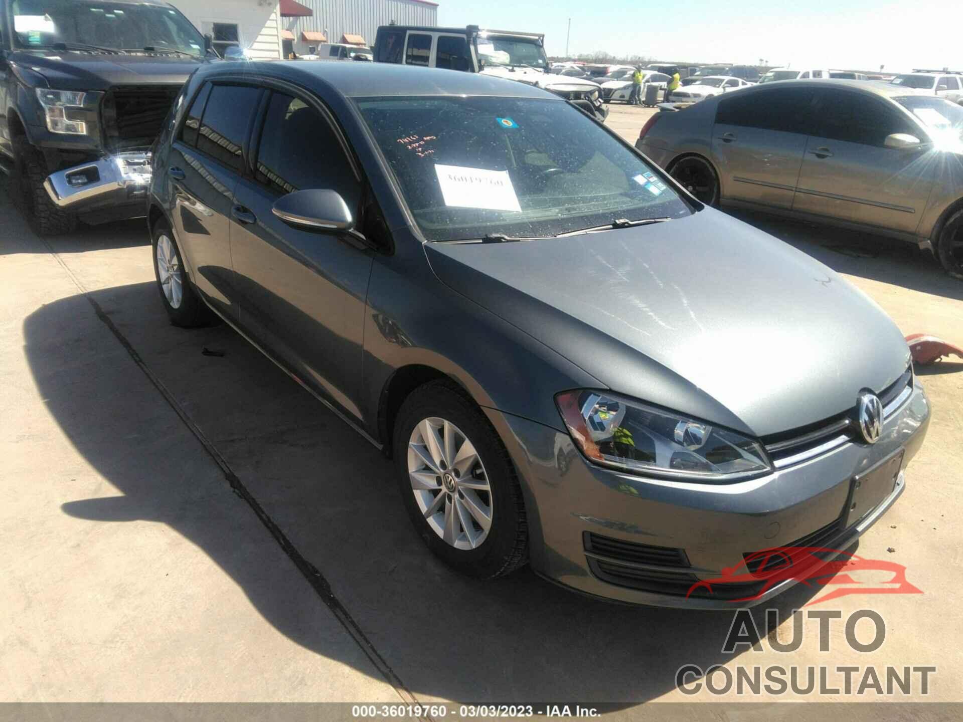 VOLKSWAGEN GOLF 2015 - 3VW217AU9FM030942