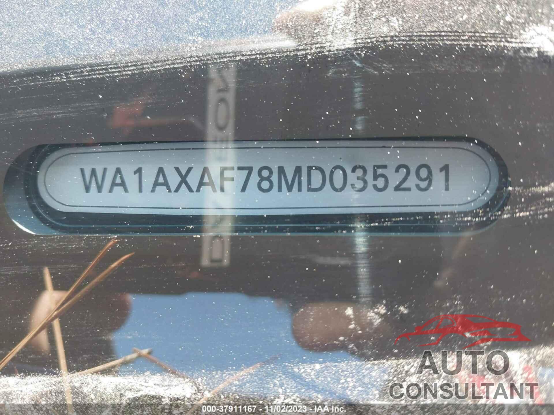 AUDI Q7 2021 - WA1AXAF78MD035291