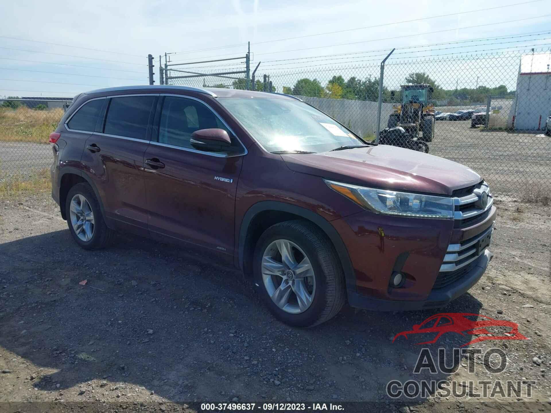 TOYOTA HIGHLANDER HYBRID 2018 - 5TDDGRFH1JS037037