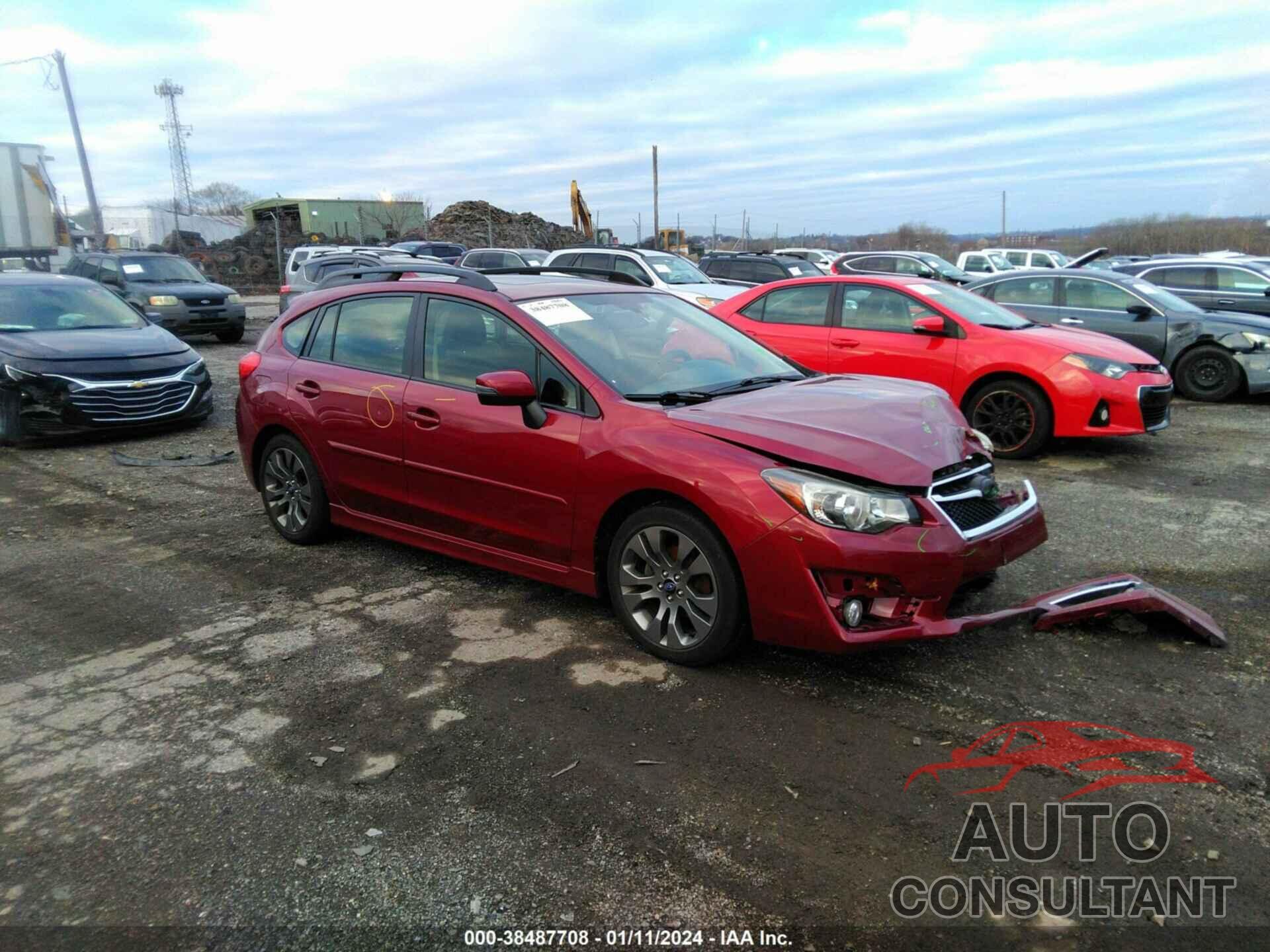 SUBARU IMPREZA 2016 - JF1GPAY68GH300346