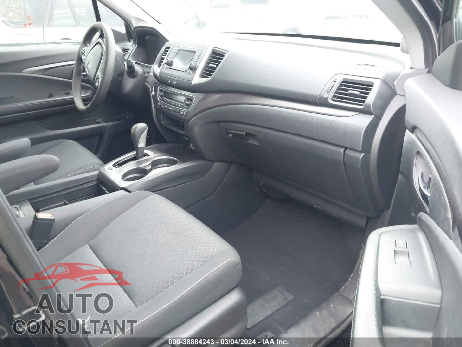 HONDA RIDGELINE 2017 - 5FPYK3F10HB022678