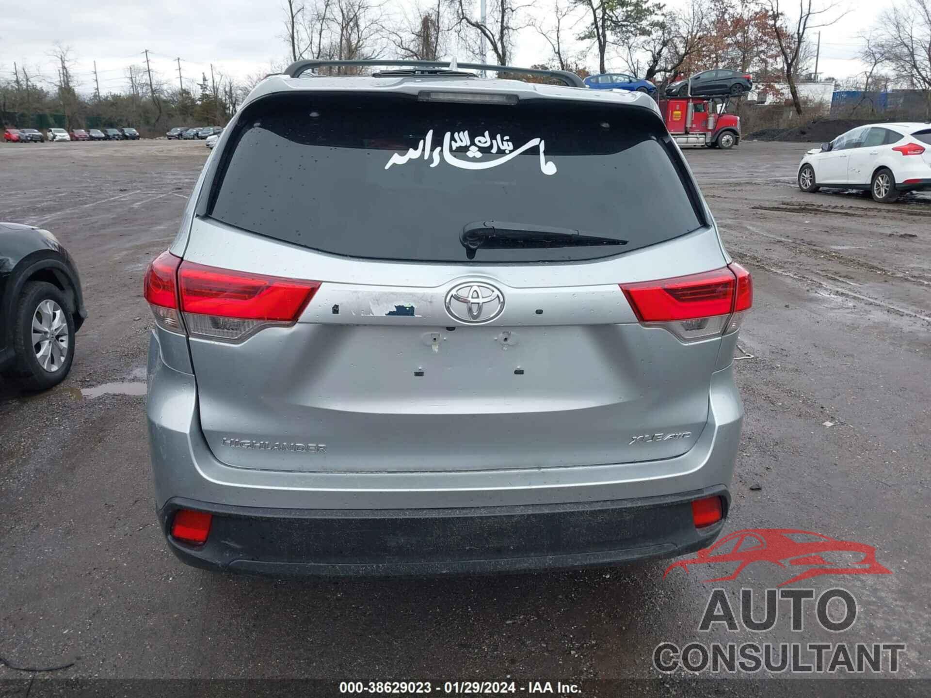 TOYOTA HIGHLANDER 2017 - 5TDJZRFH0HS356923