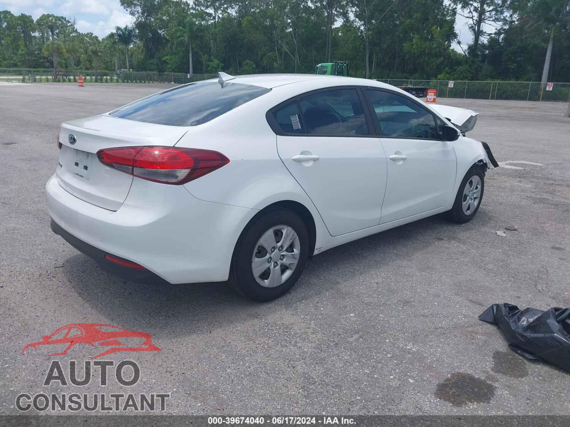 KIA FORTE 2017 - 3KPFL4A71HE149122