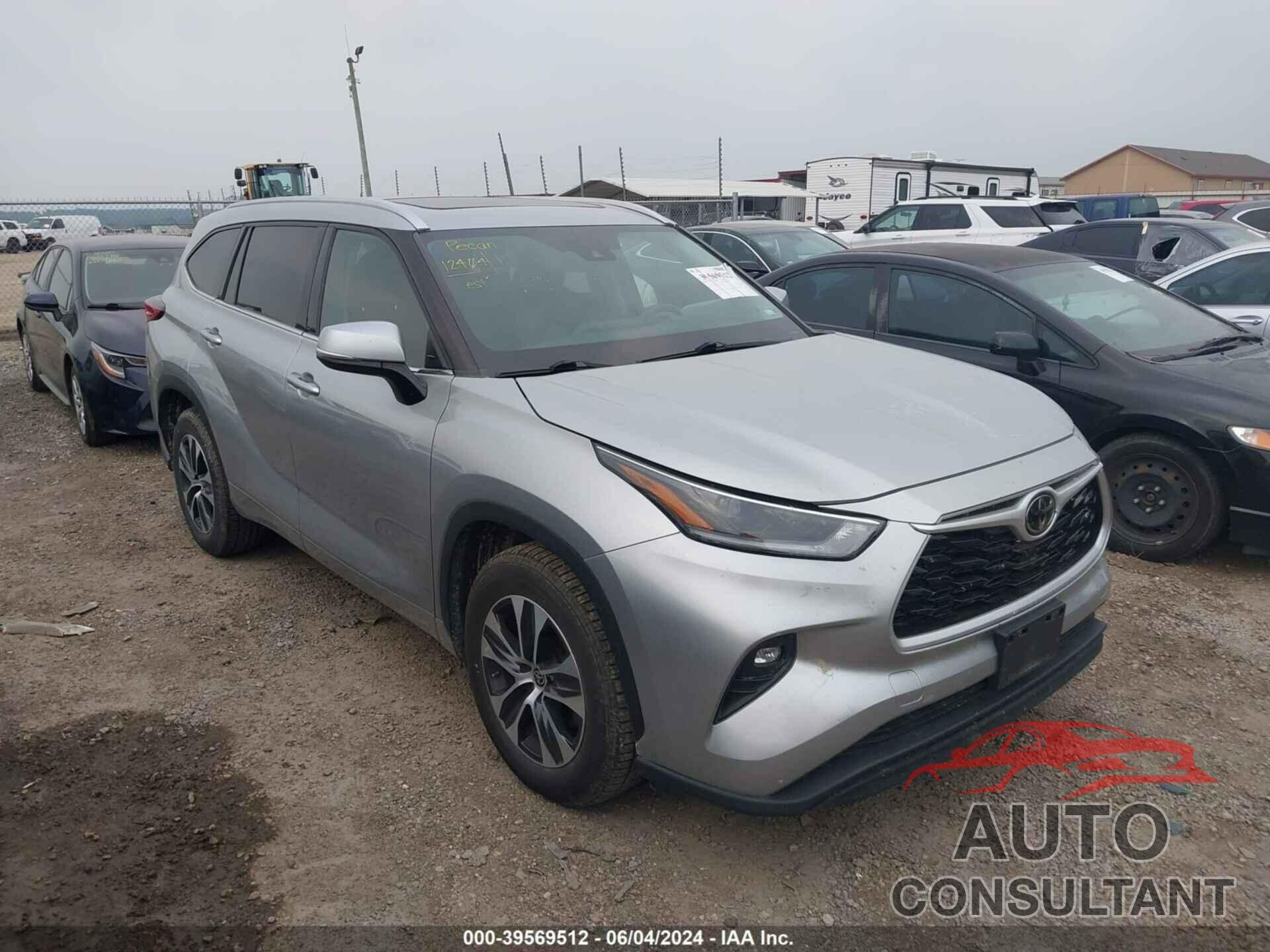 TOYOTA HIGHLANDER 2021 - 5TDGZRAH1MS075449