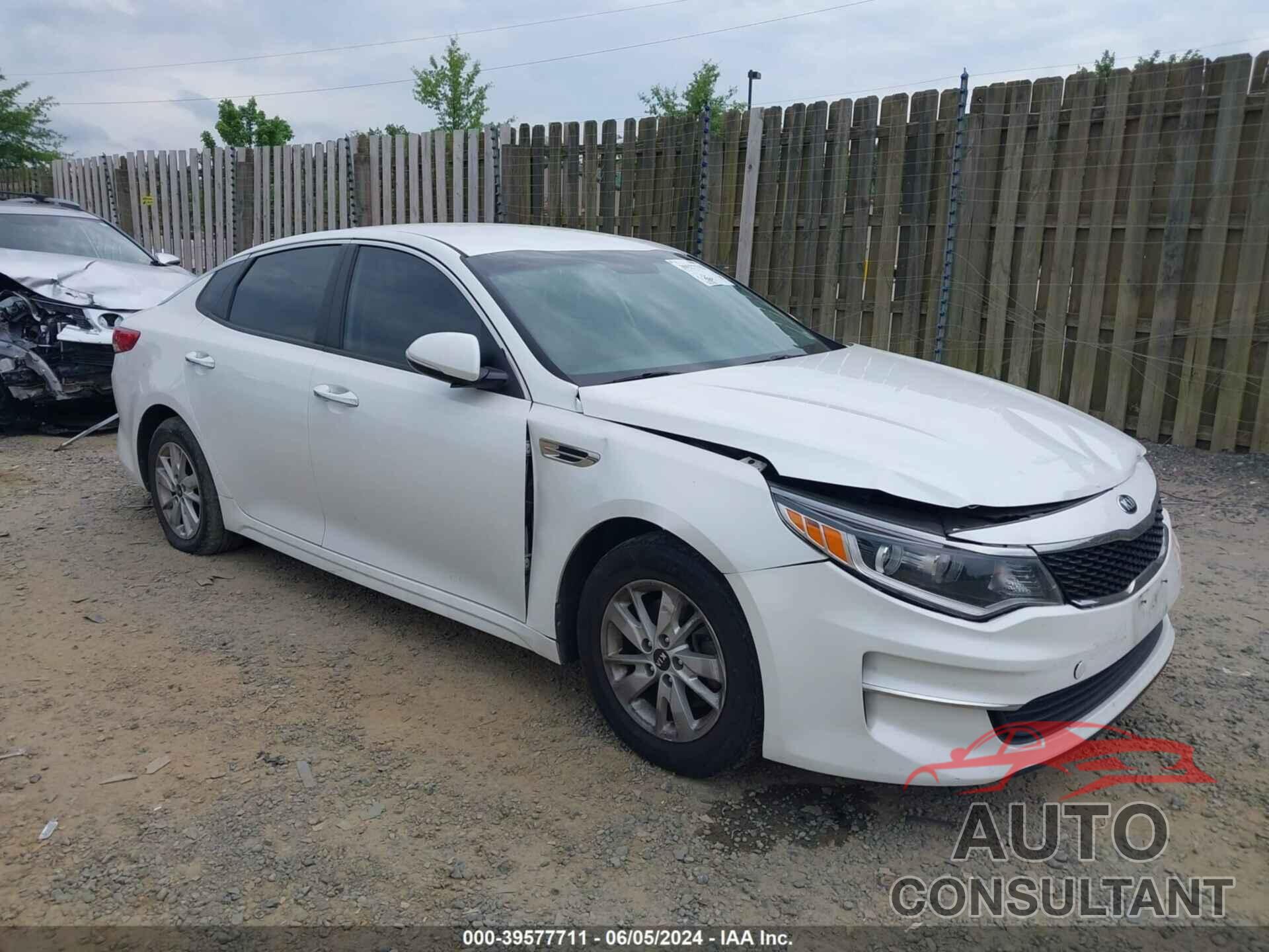 KIA OPTIMA 2016 - KNAGT4L30G5073639