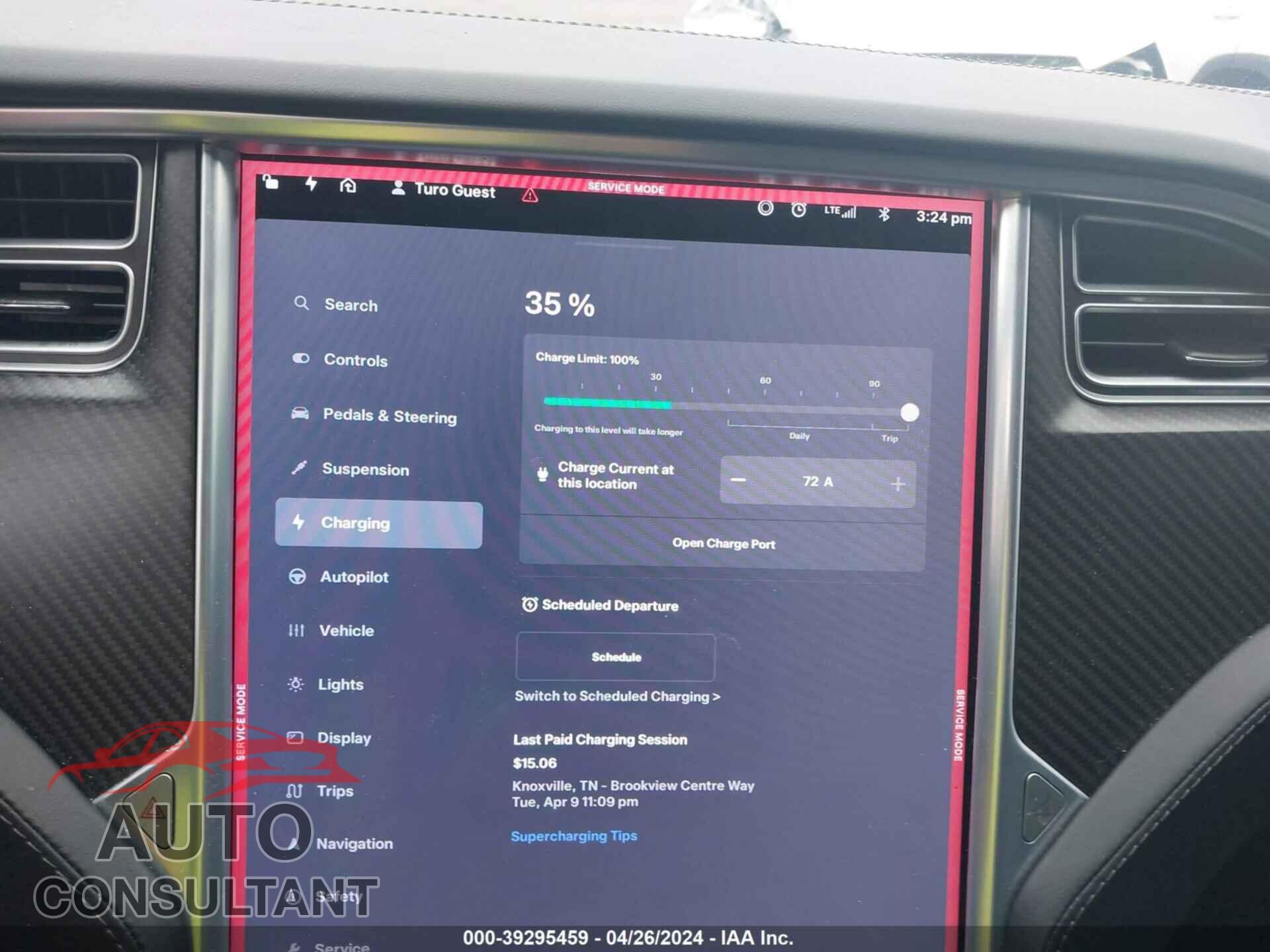 TESLA MODEL S 2017 - 5YJSA1E45HF229519