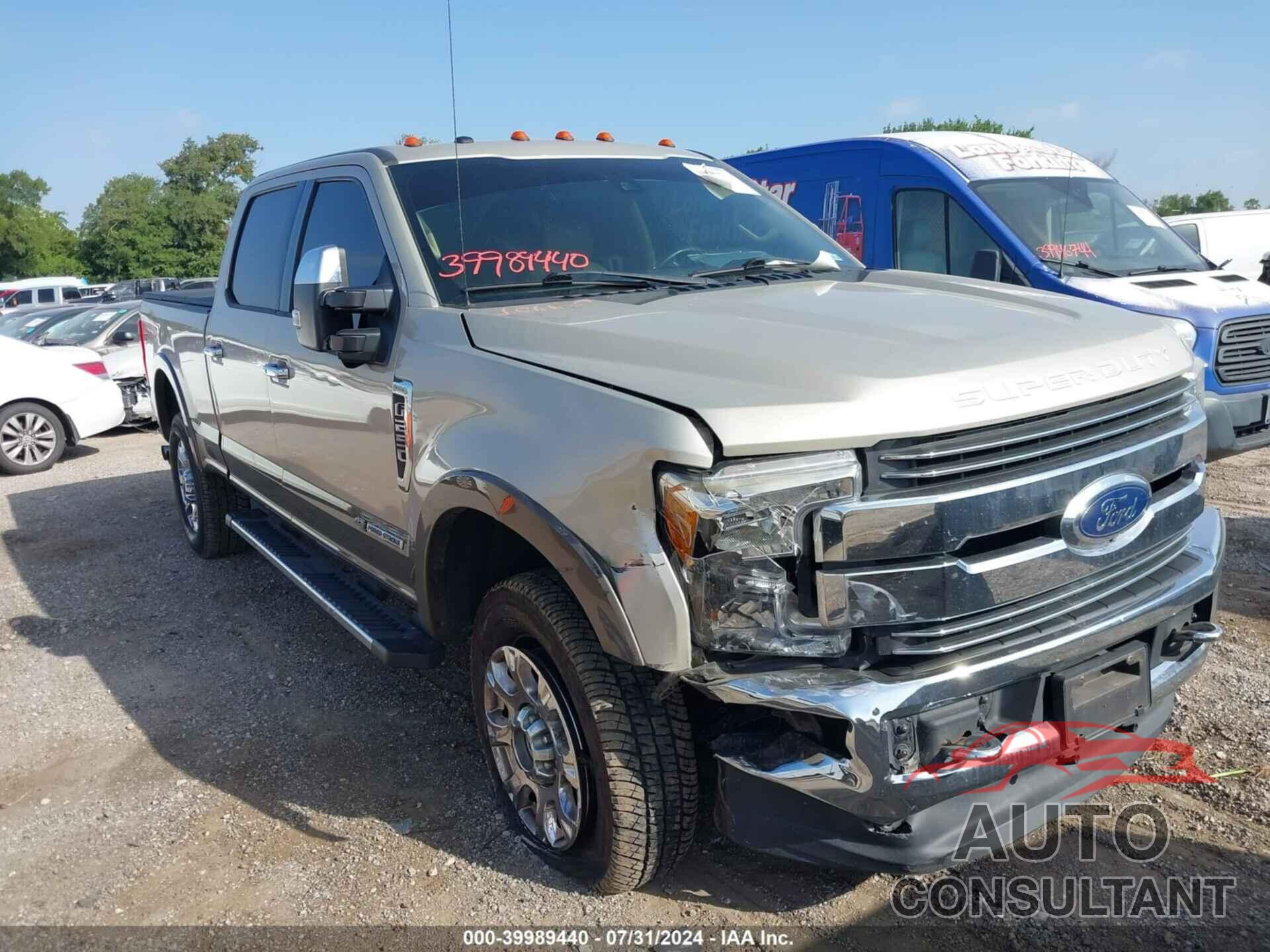 FORD F-250 2017 - 1FT7W2BT9HEE94258