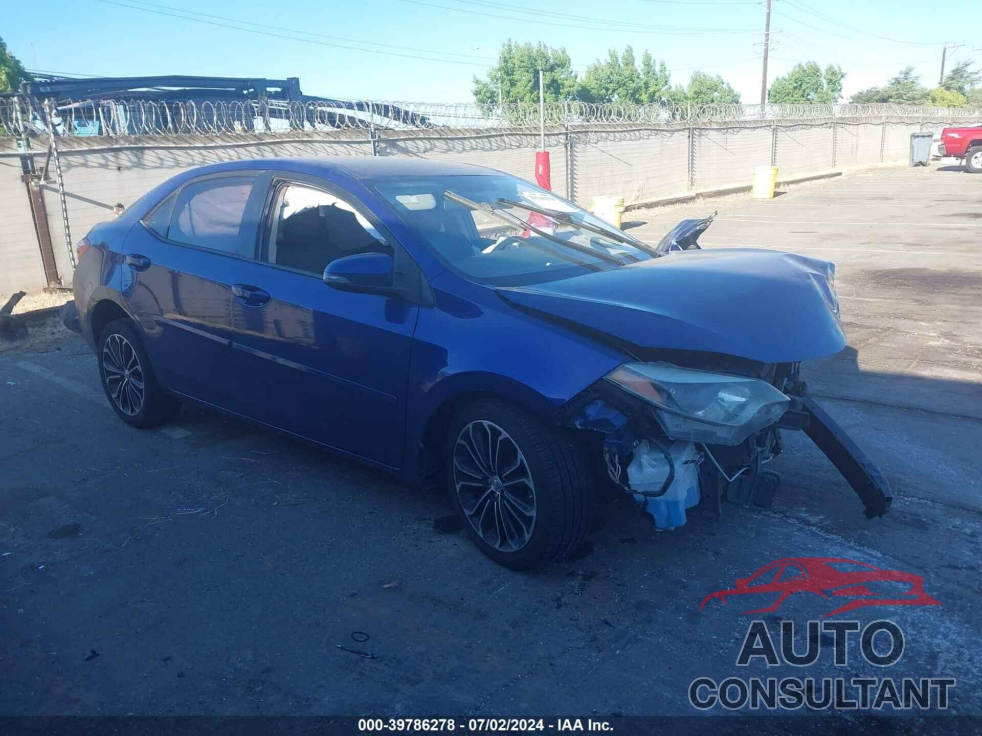 TOYOTA COROLLA 2016 - 5YFBURHE6GP394721