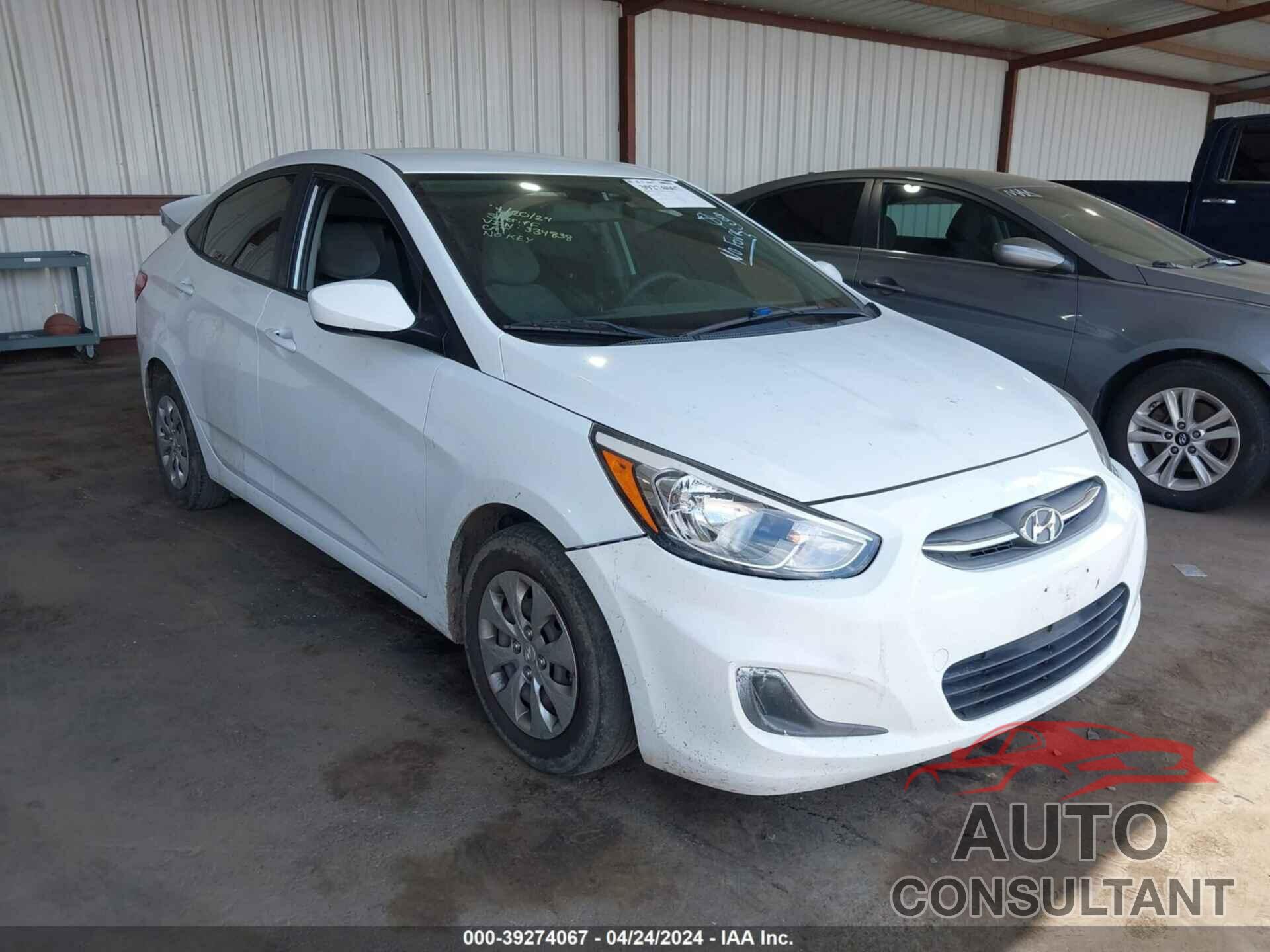 HYUNDAI ACCENT 2017 - KMHCT4AE7HU334838