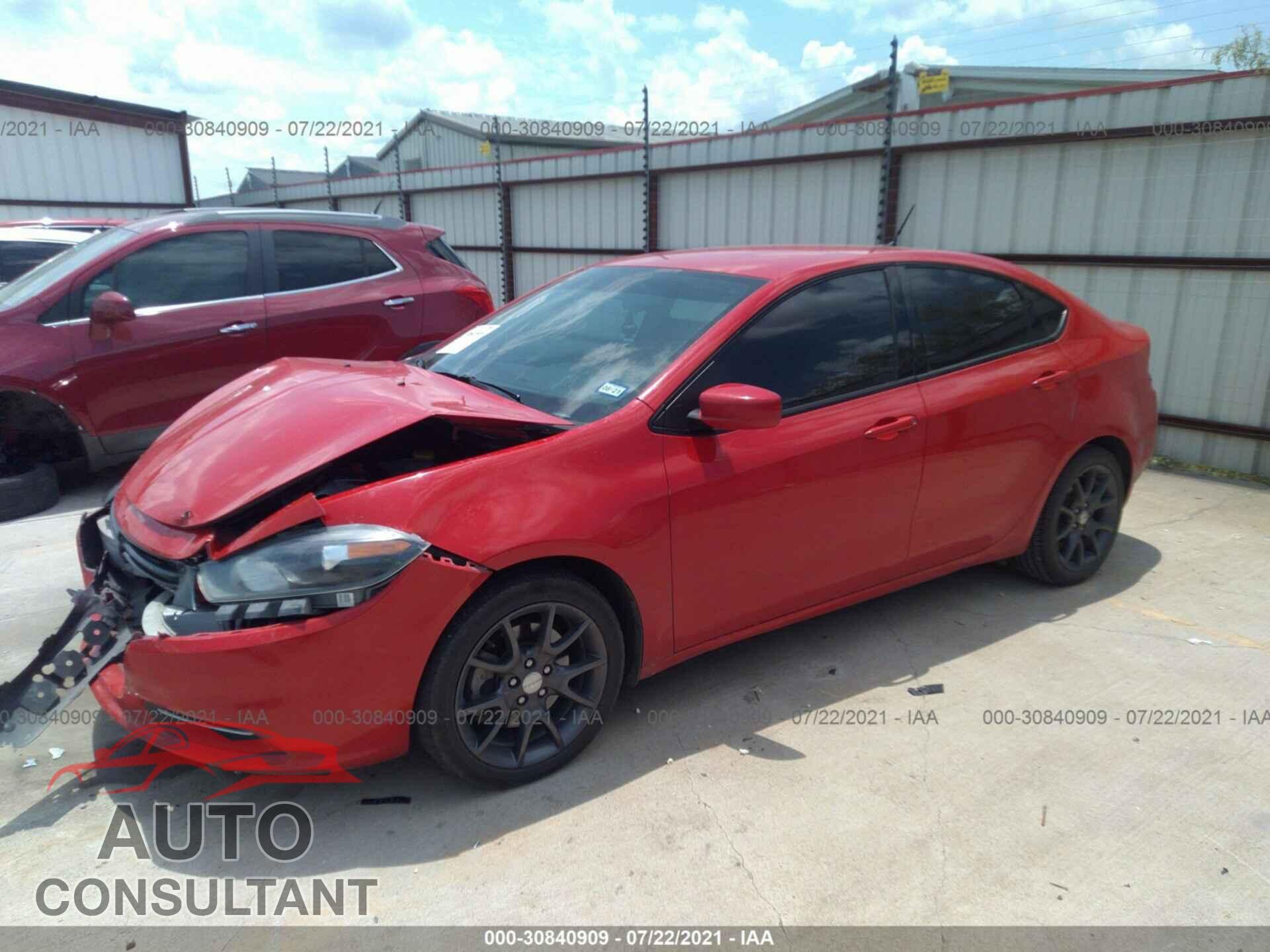 DODGE DART 2016 - 1C3CDFAA9GD623961
