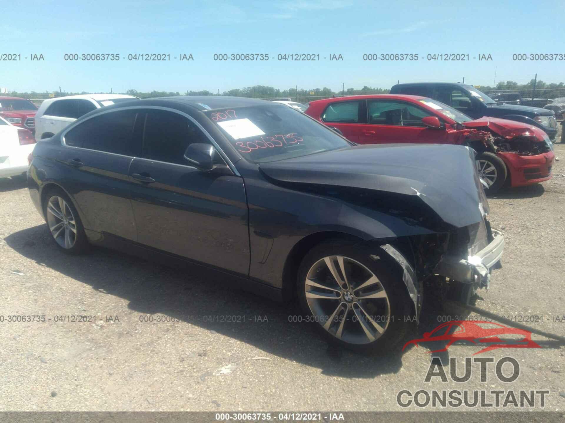 BMW 4 SERIES 2017 - WBA4F7C58HG438359