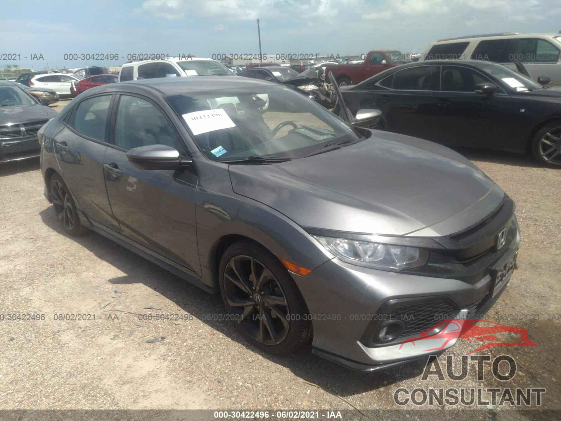 HONDA CIVIC HATCHBACK 2017 - SHHFK7H49HU210290