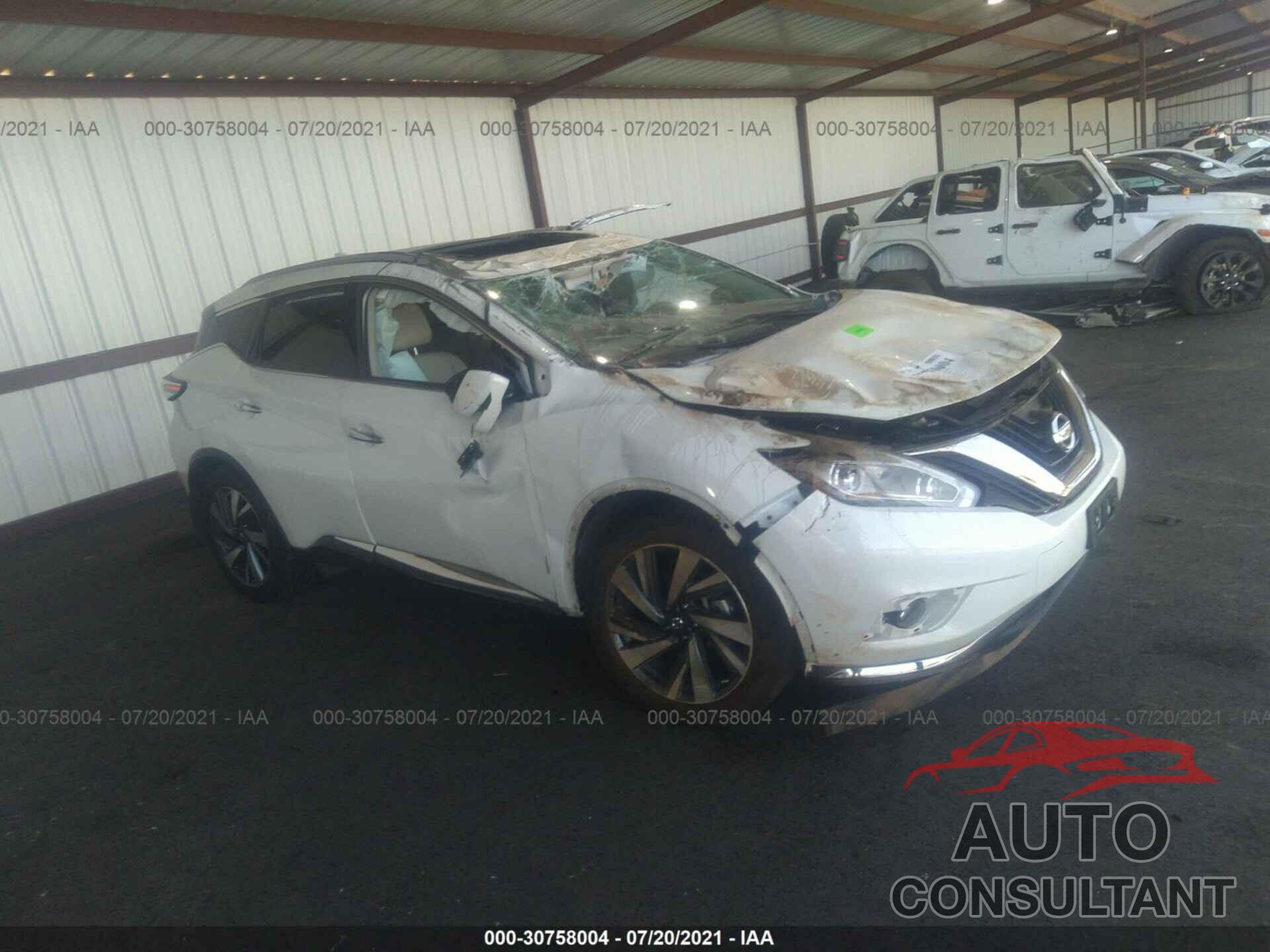 NISSAN MURANO 2018 - 5N1AZ2MH1JN164718